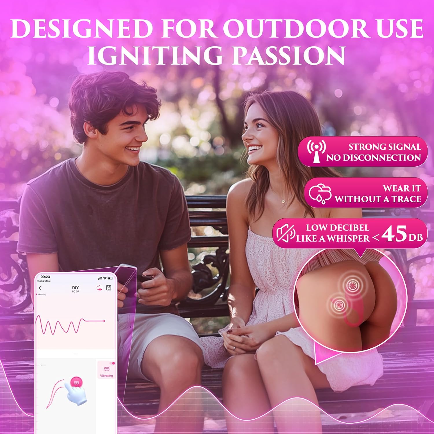 RoseWhirl App-Controlled Panty Vibe