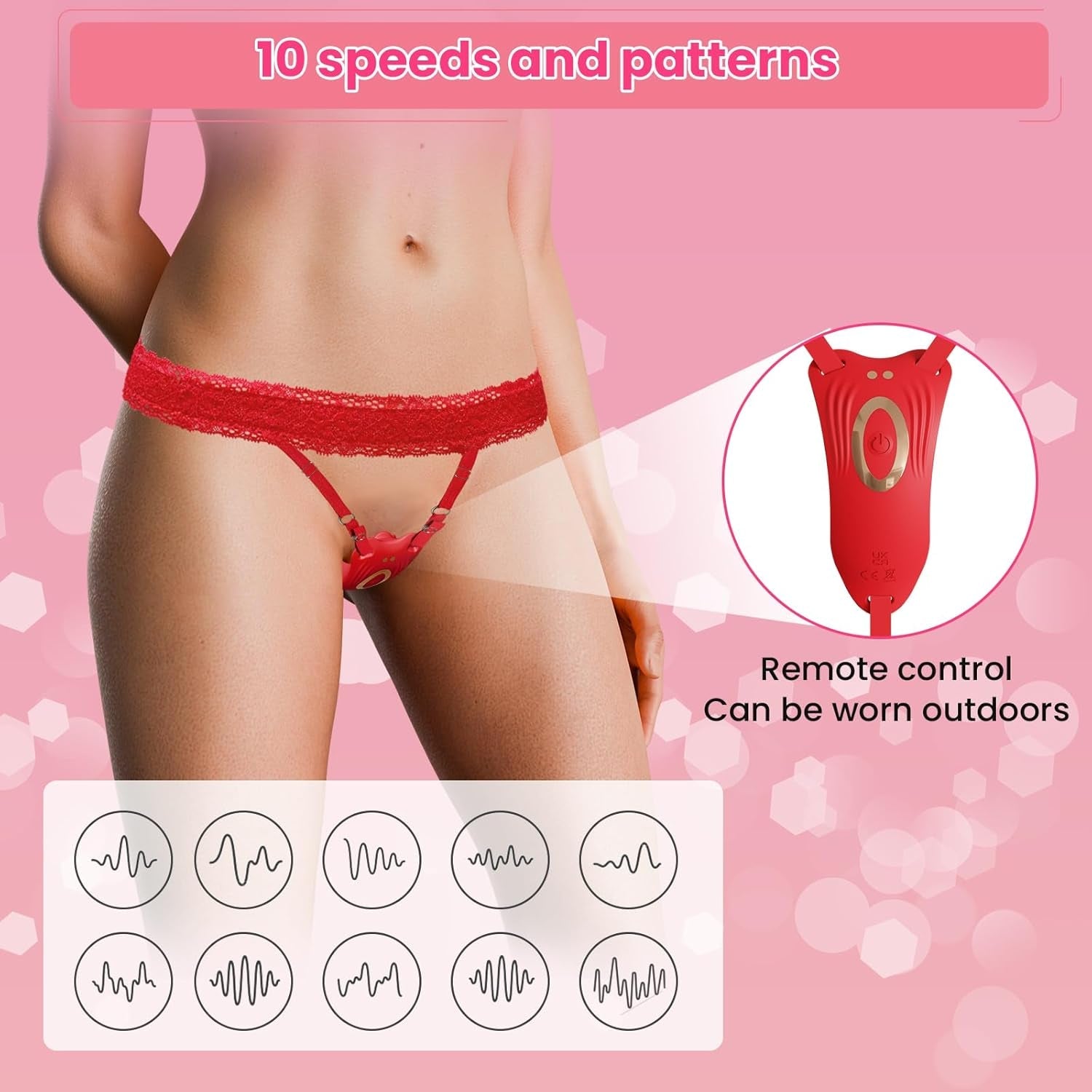 RoséWrap Wearable Panty Vibrator with Remote