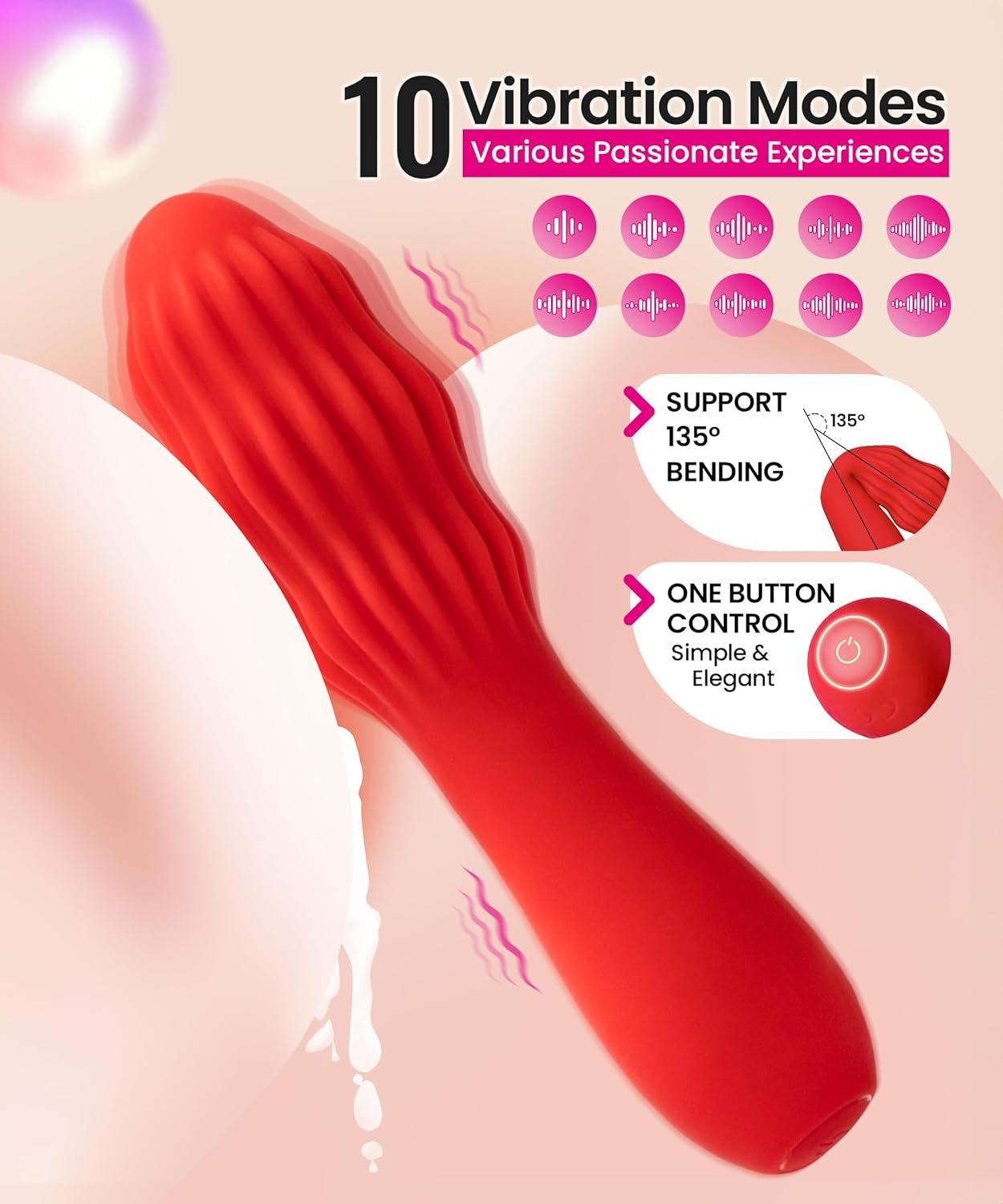 RotaCurve Rotating G-Spot Vibrator Wand