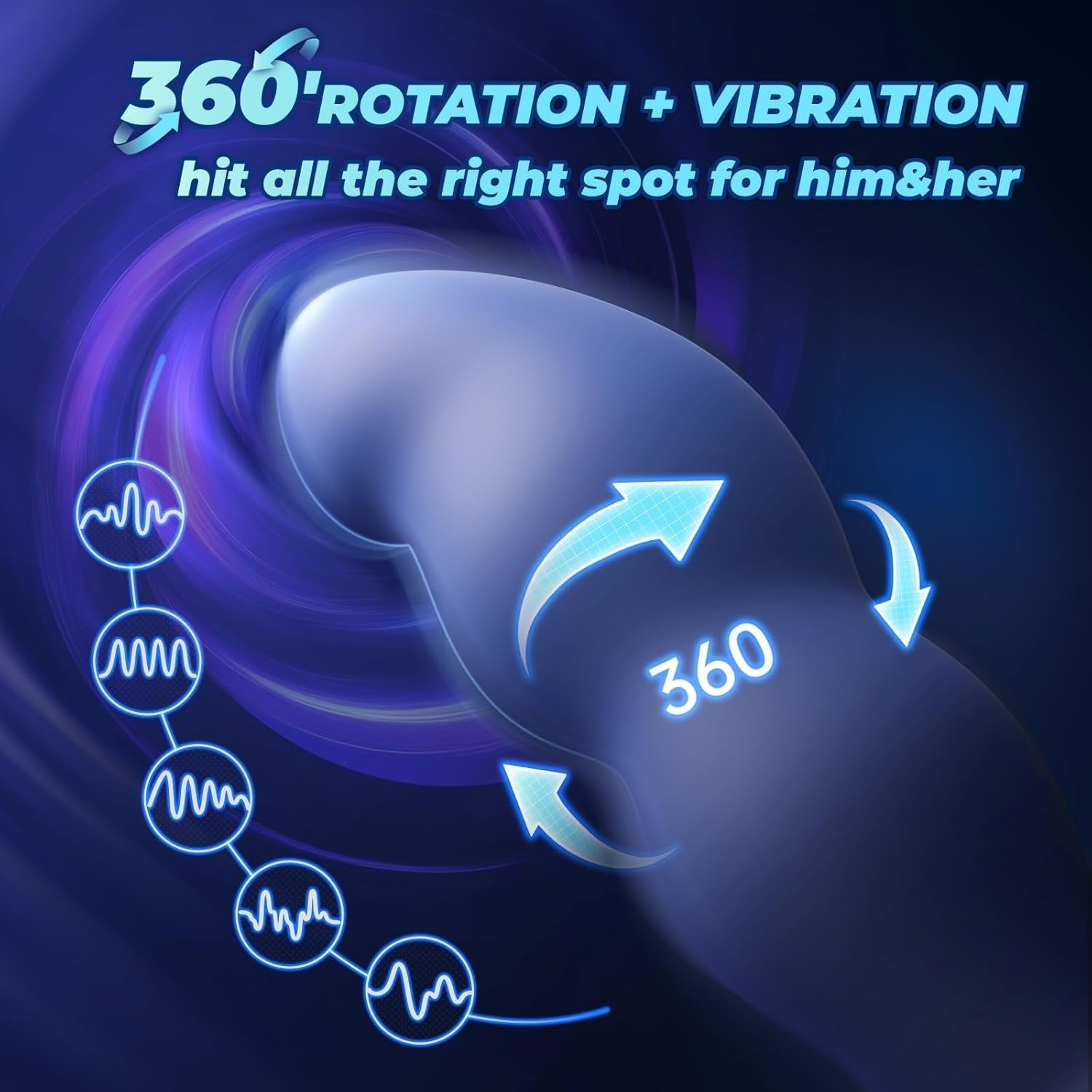 RotoTouch 360° Rotating Butt Plug & Prostate Massager