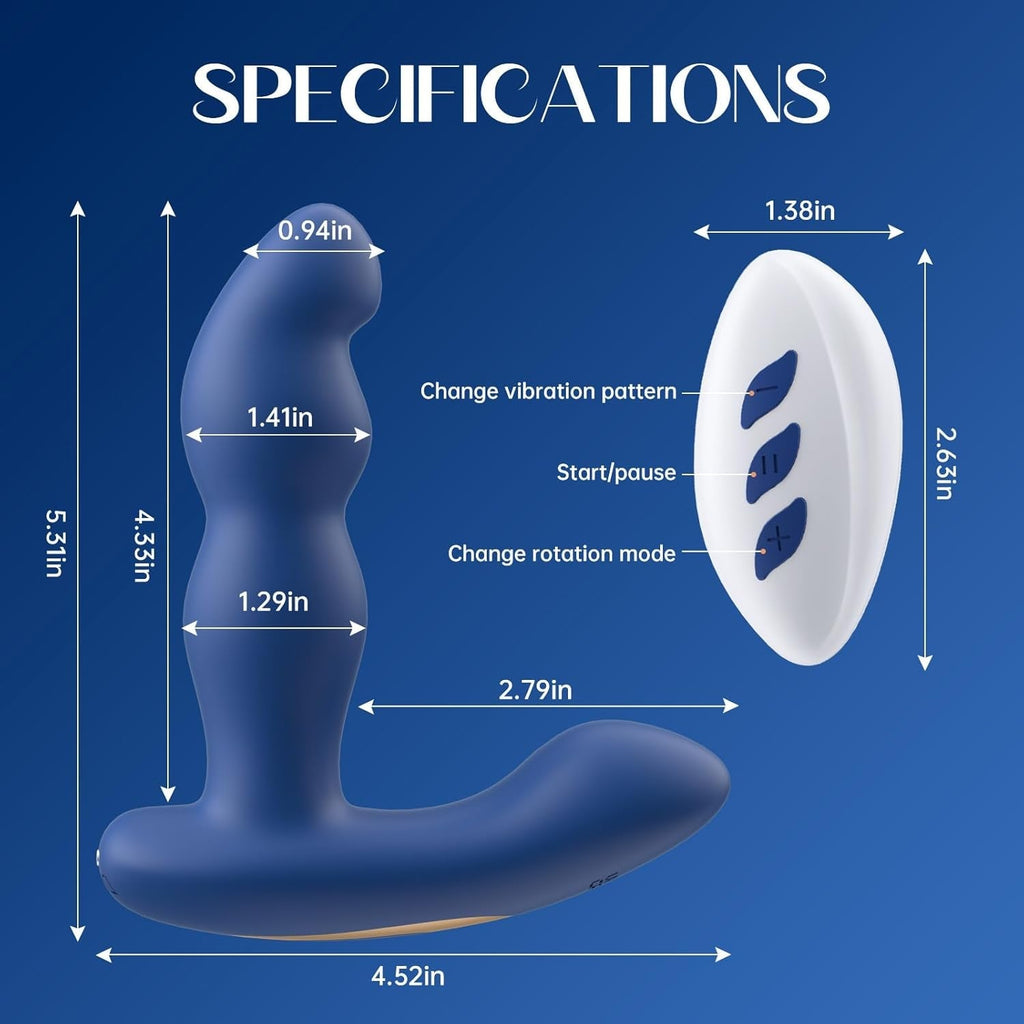 RotoTouch 360° Rotating Butt Plug & Prostate Massager