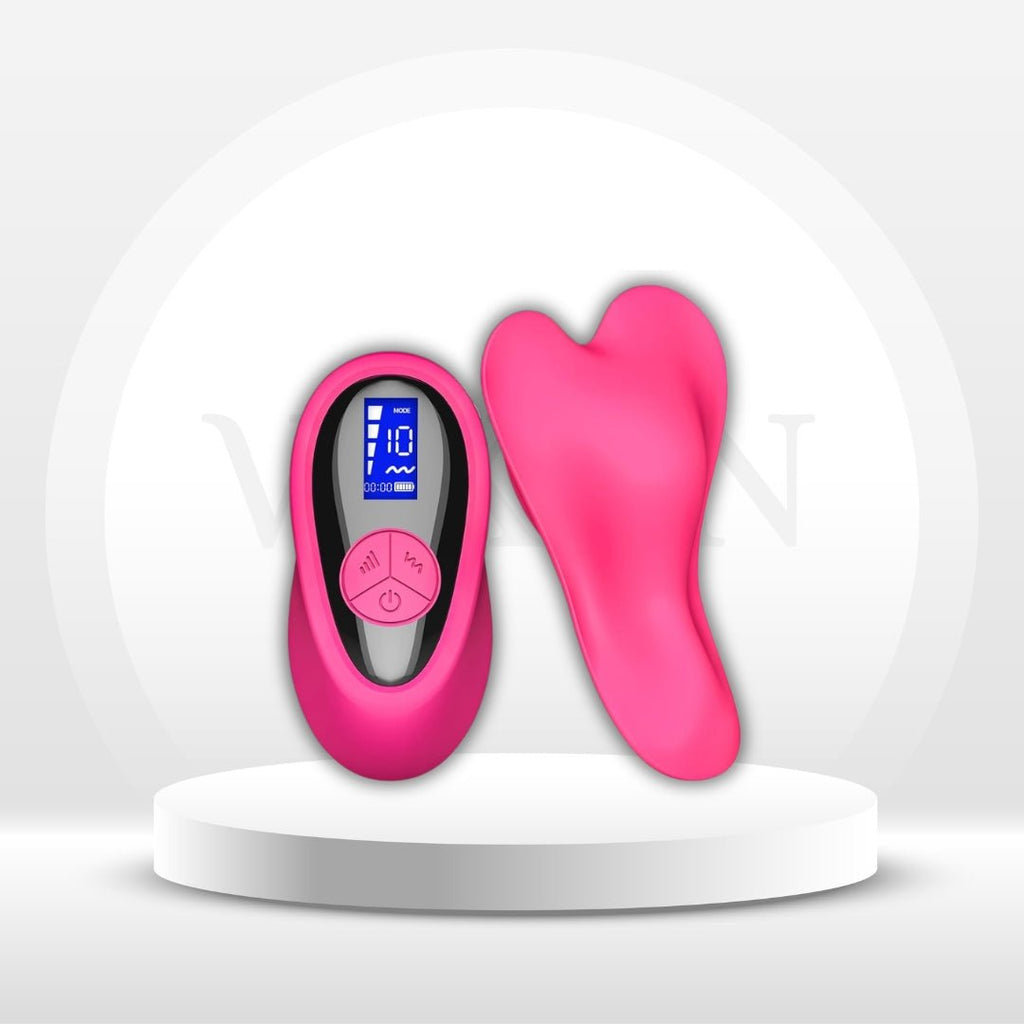 RougeMuse LCD Control Dual Stimulation Panty Vibrator