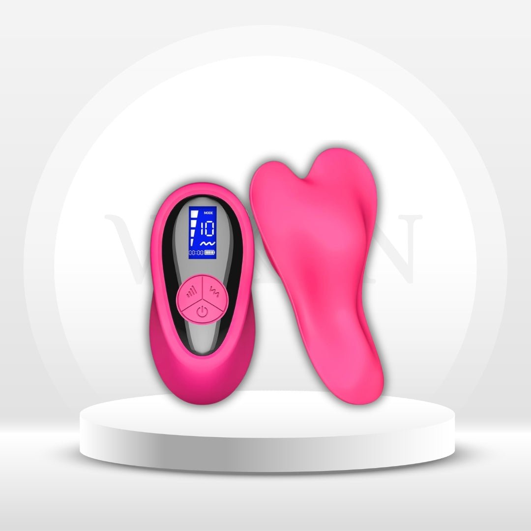RougeMuse LCD Control Dual Stimulation Panty Vibrator