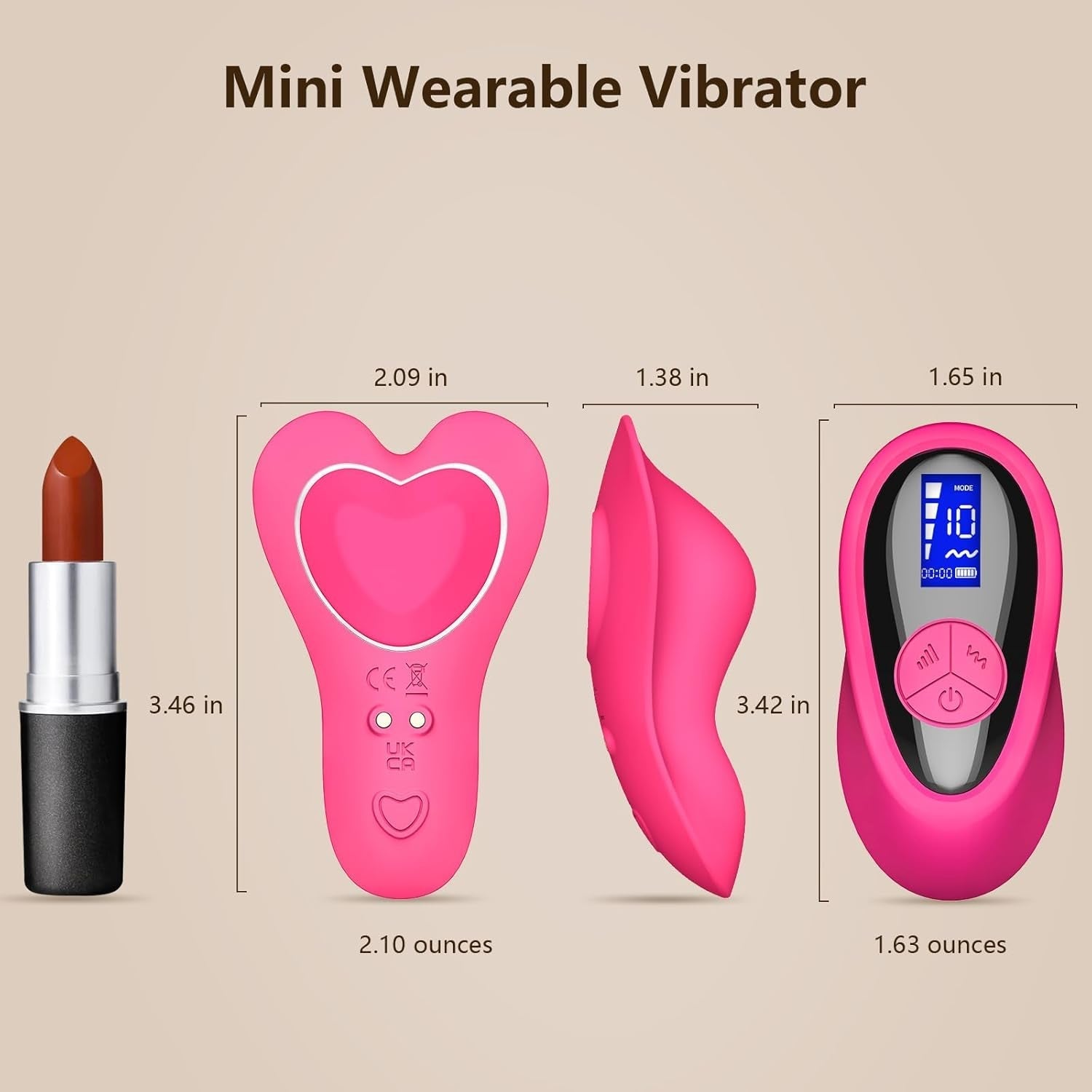 RougeMuse LCD Control Dual Stimulation Panty Vibrator