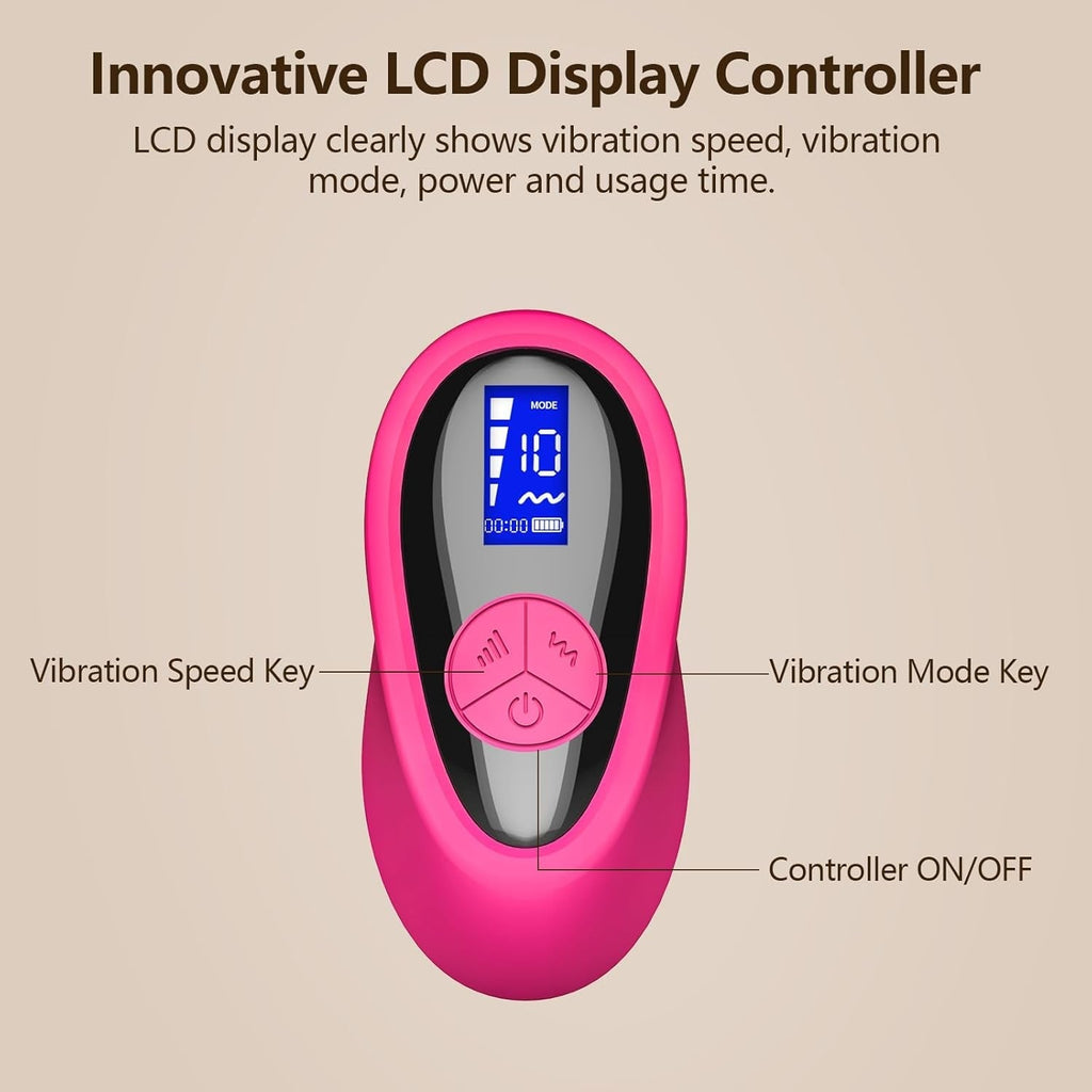 RougeMuse LCD Control Dual Stimulation Panty Vibrator