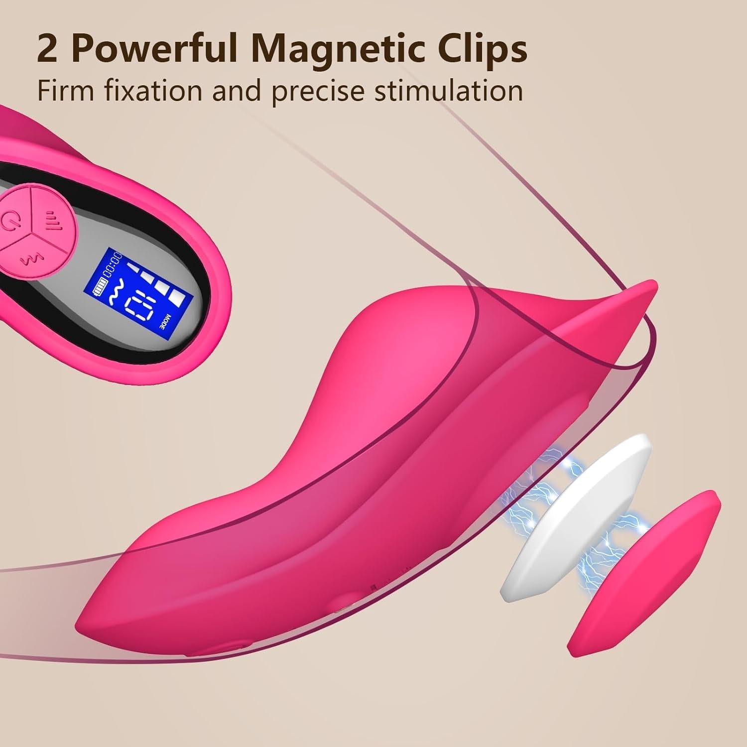 RougeMuse LCD Control Dual Stimulation Panty Vibrator