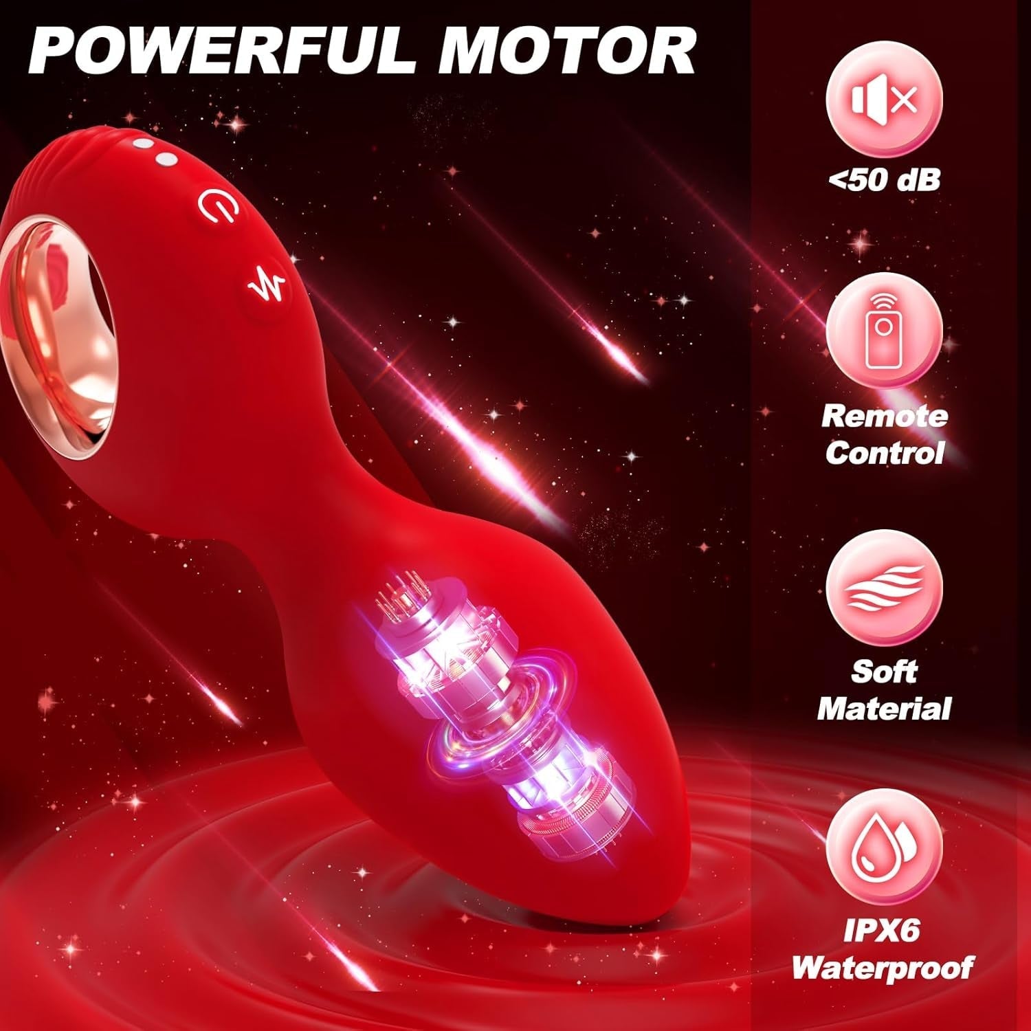 RougePulse Remote Vibrating Butt Plug & Prostate Massager