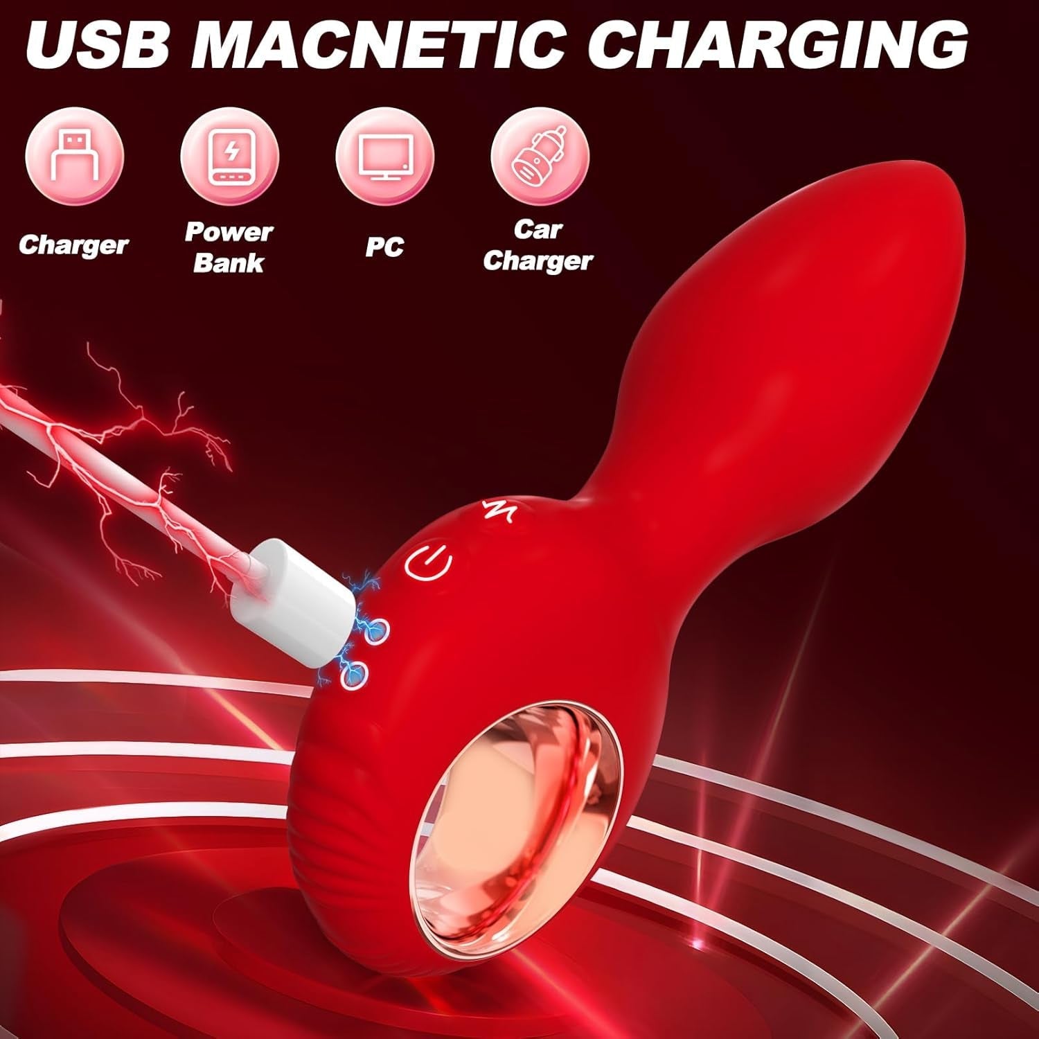 RougePulse Remote Vibrating Butt Plug & Prostate Massager
