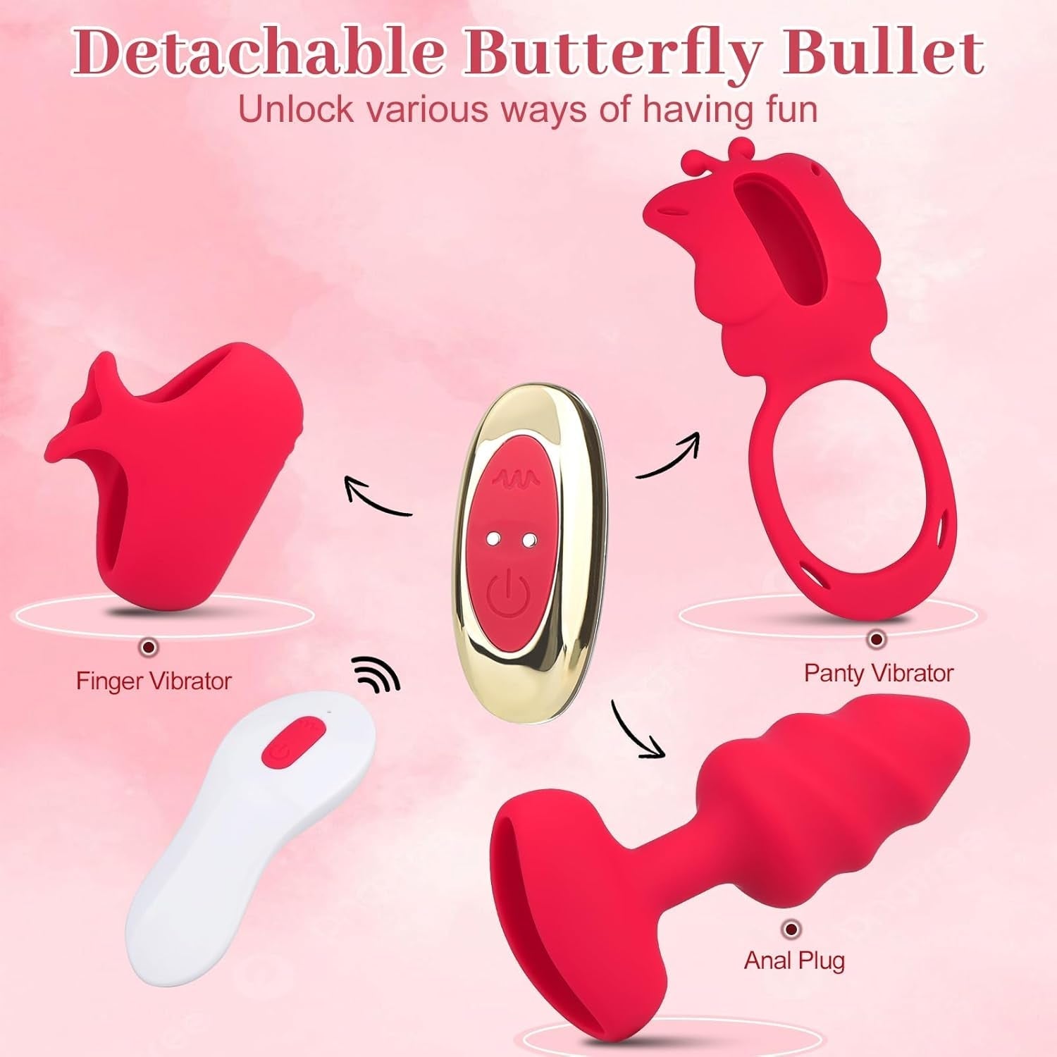 RougeRush 3-in-1 Couples Vibrator Kit