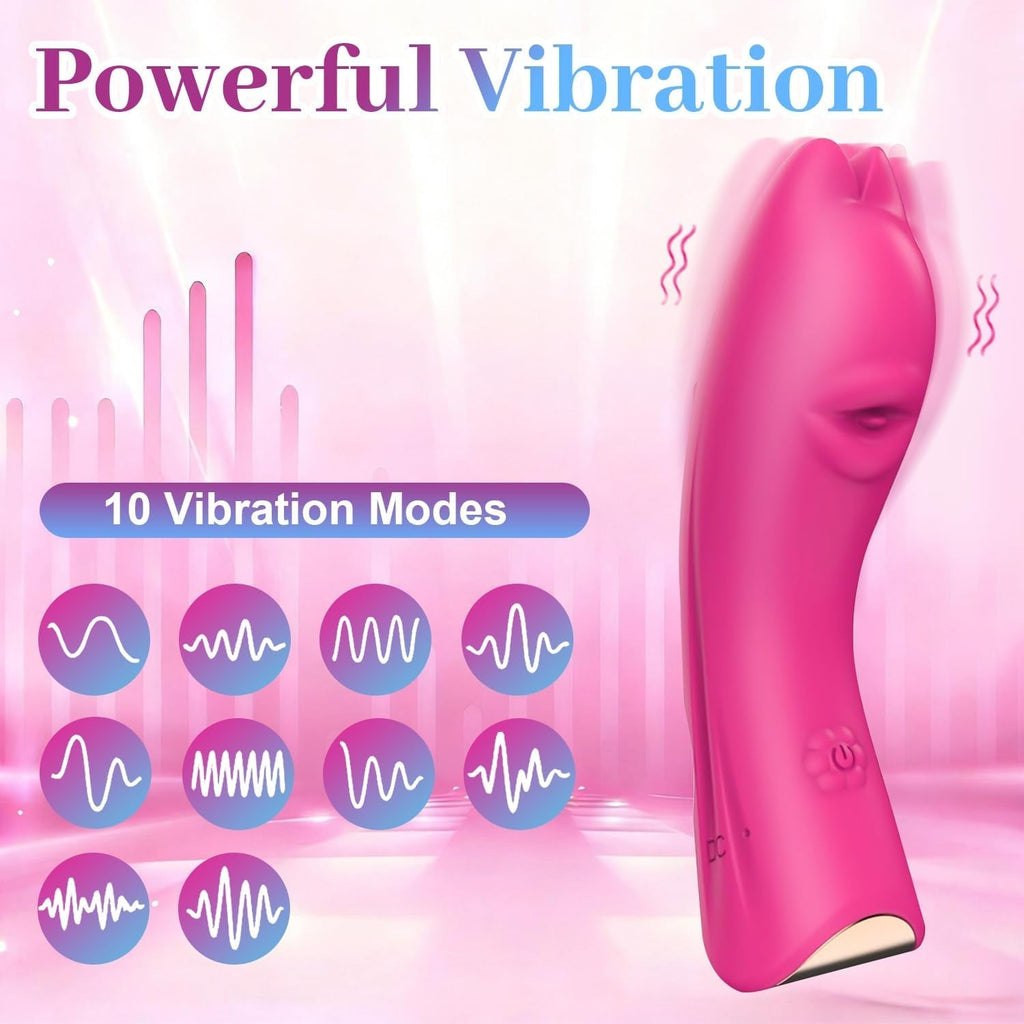 RubyFlick Textured Tip Finger Vibrator