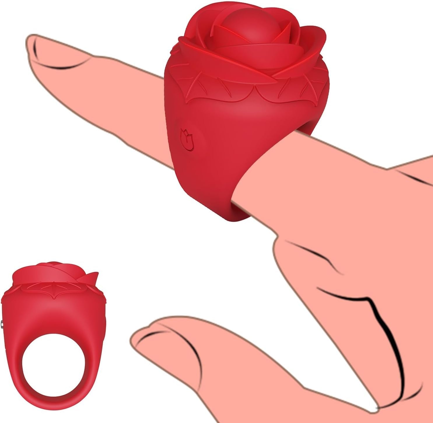 RubyLoop Finger Ring Clit Stimulation Vibrator