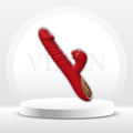 RushMotion 9.8” Thrusting Rabbit Vibrator Dildo