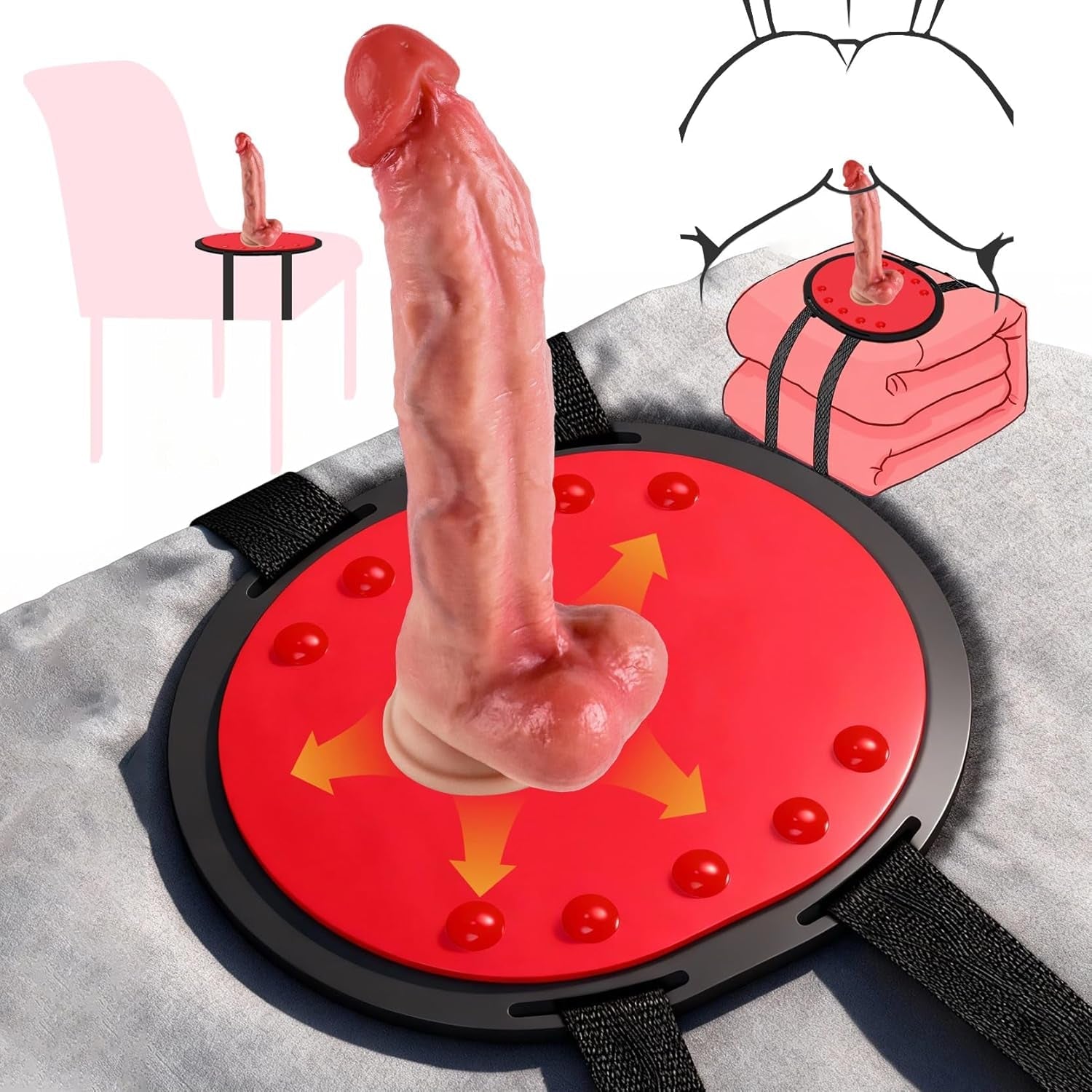 SaddleLock Suction Cup Dildo Mount Saddle