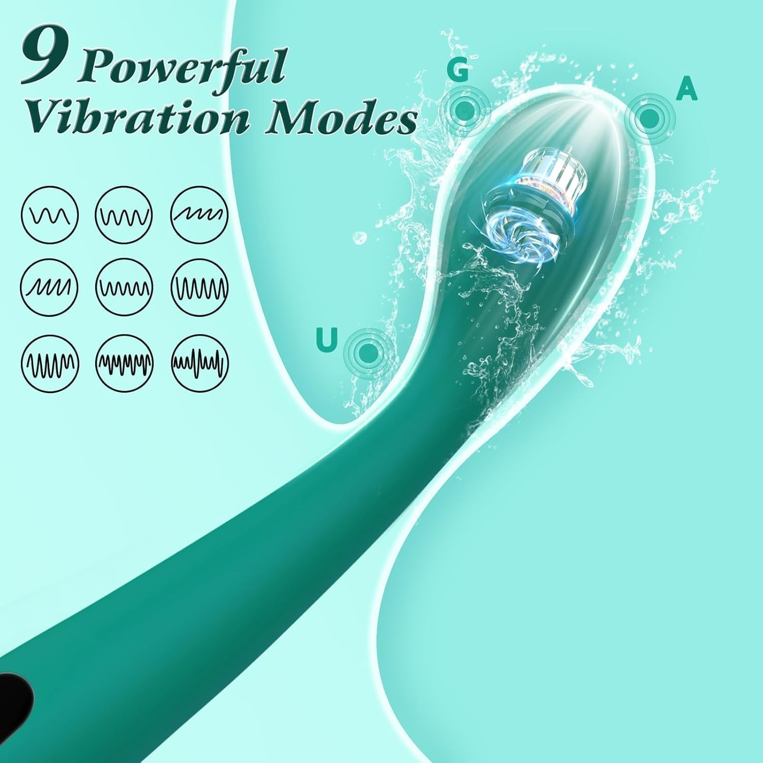 SageCurve G-Spot Vibrator Wand with LCD