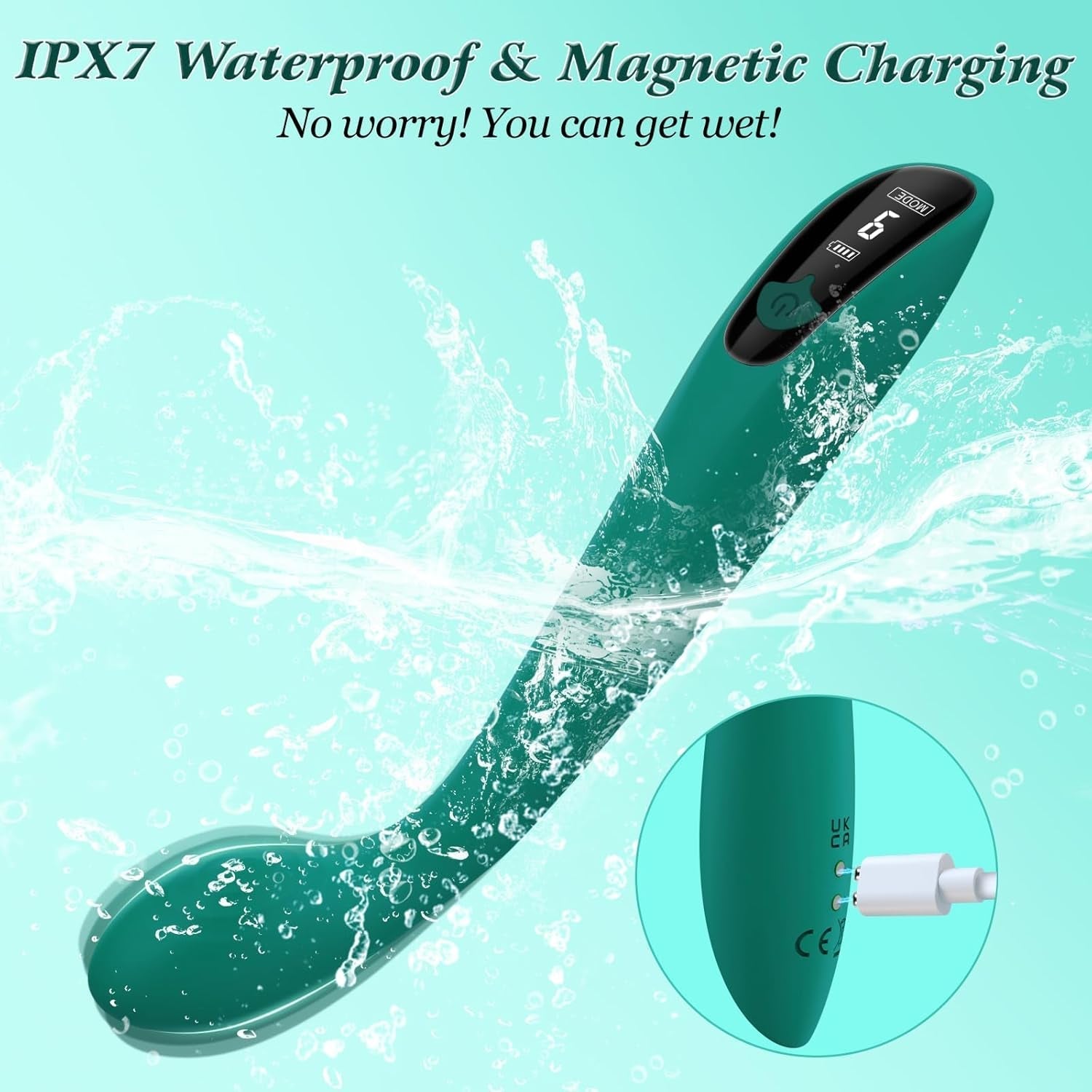 SageCurve G-Spot Vibrator Wand with LCD