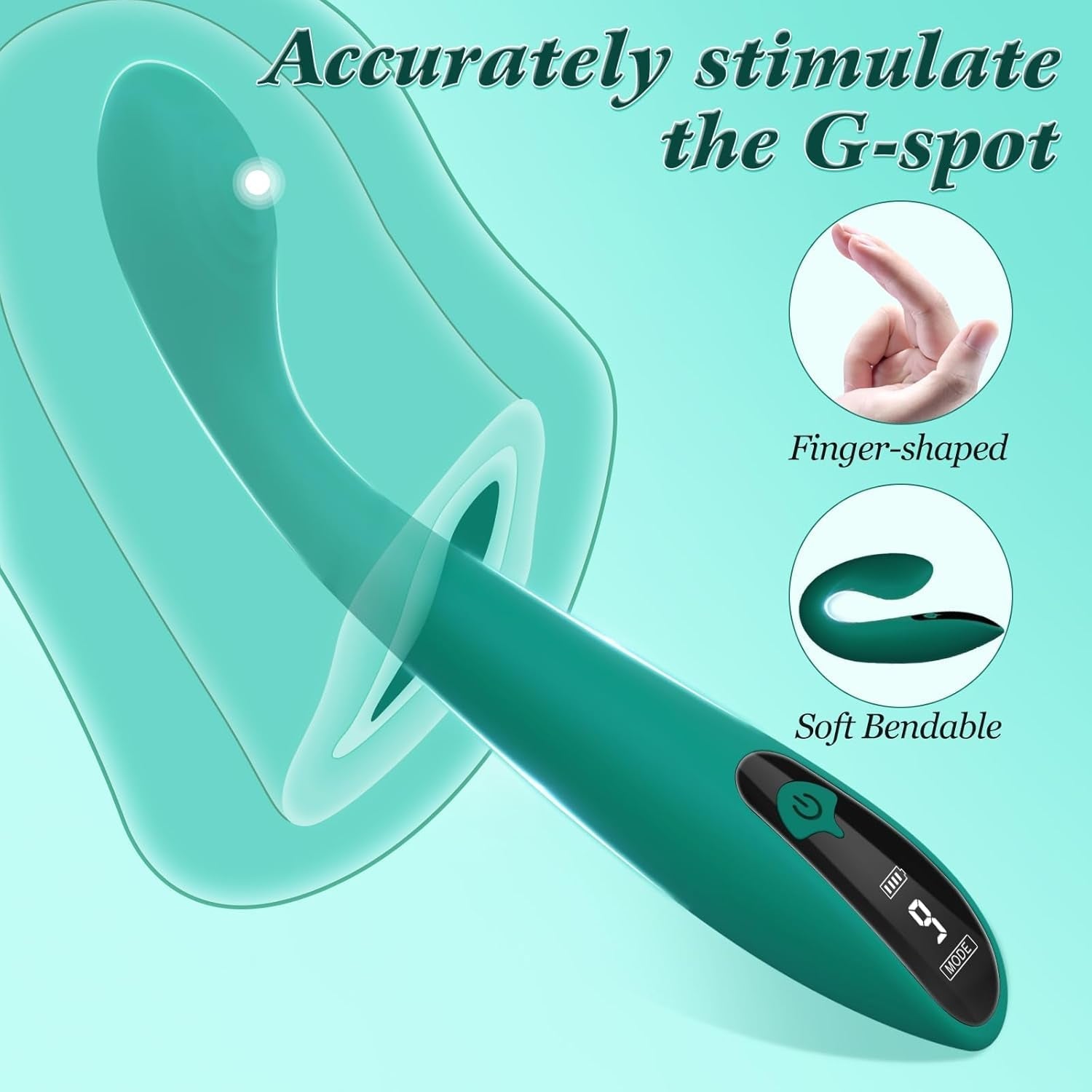 SageCurve G-Spot Vibrator Wand with LCD