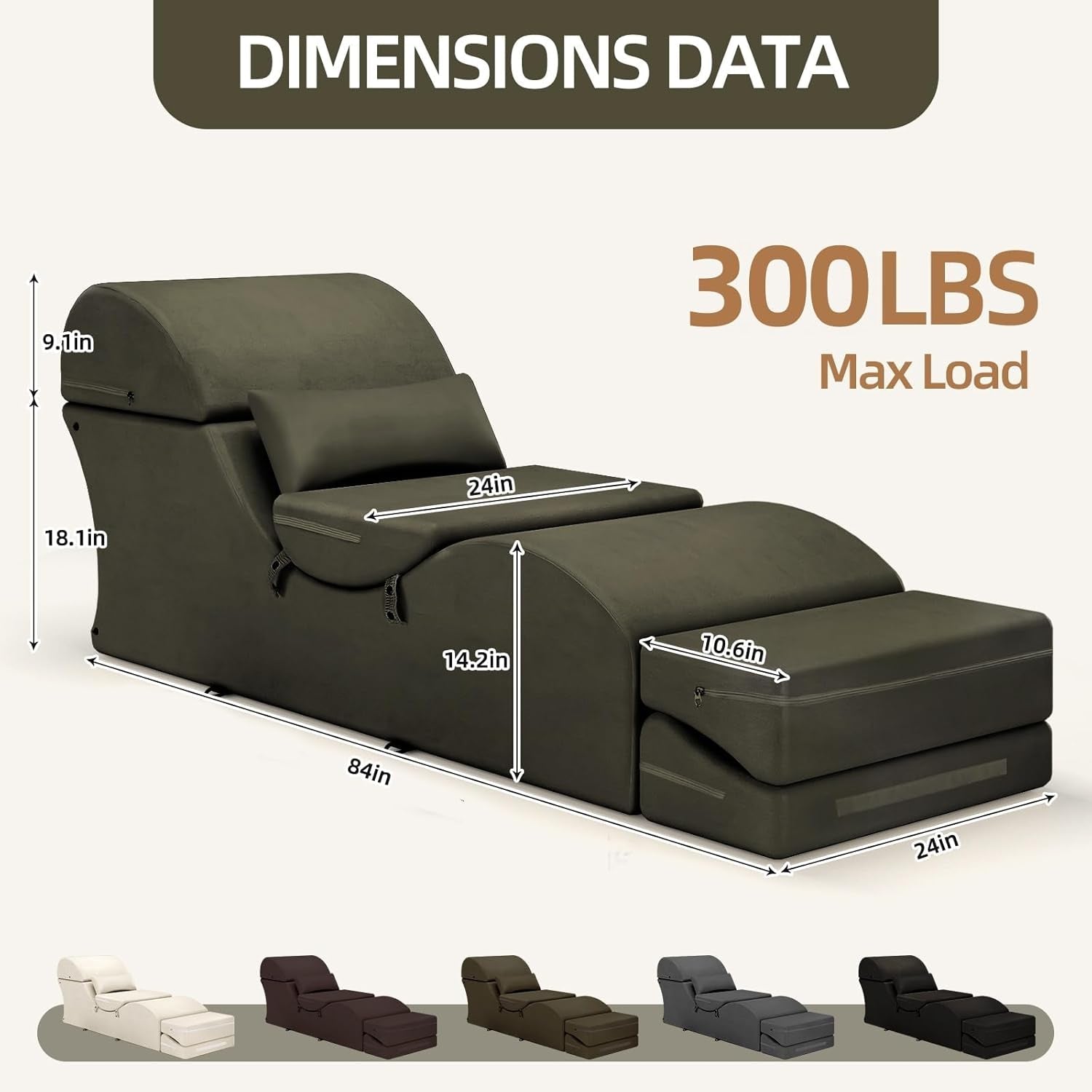 SageCurve Sex Chaise Lounge Ottoman
