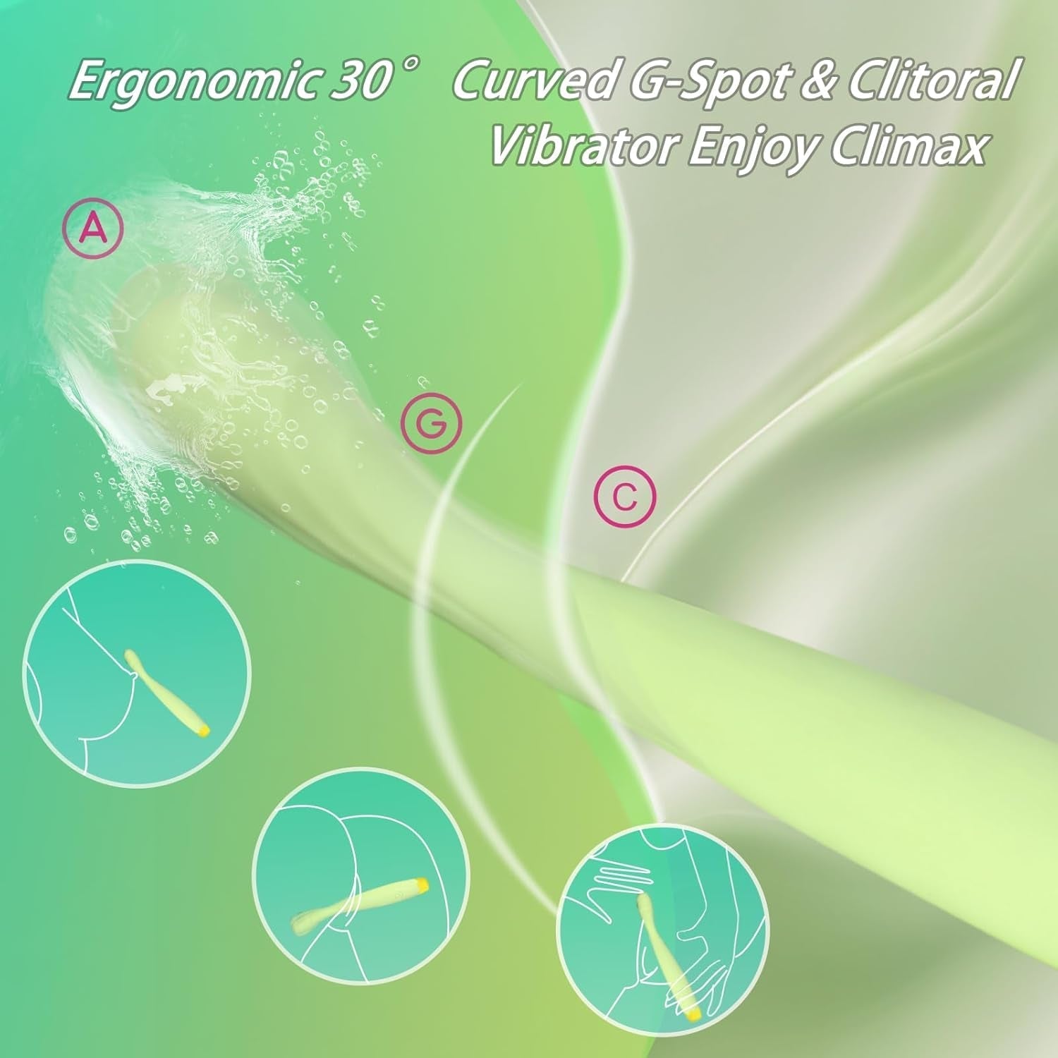 SageSpiral Ergonomic Stimulation G-Spot Wand Vibrator