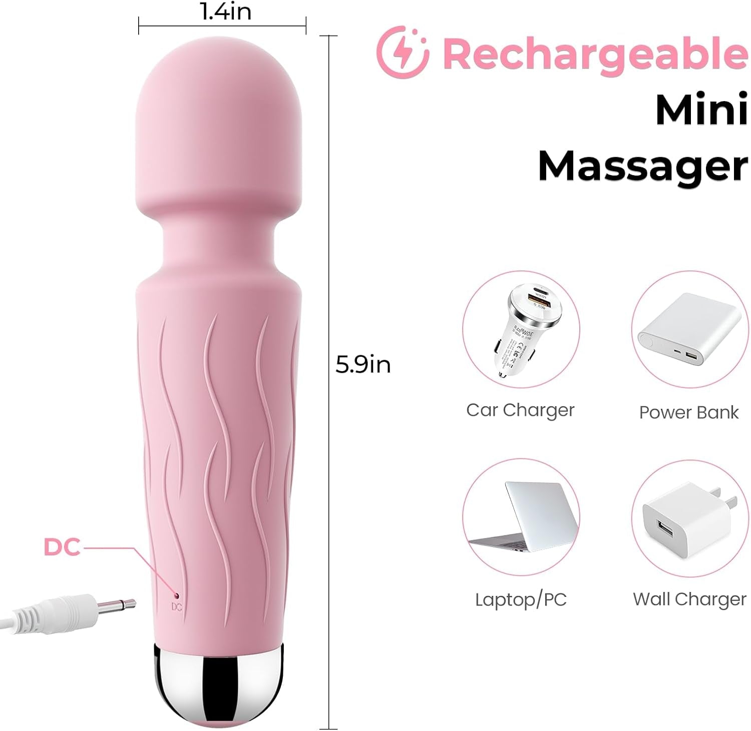 SatinBloom App Control Clitoral Wand Vibrator