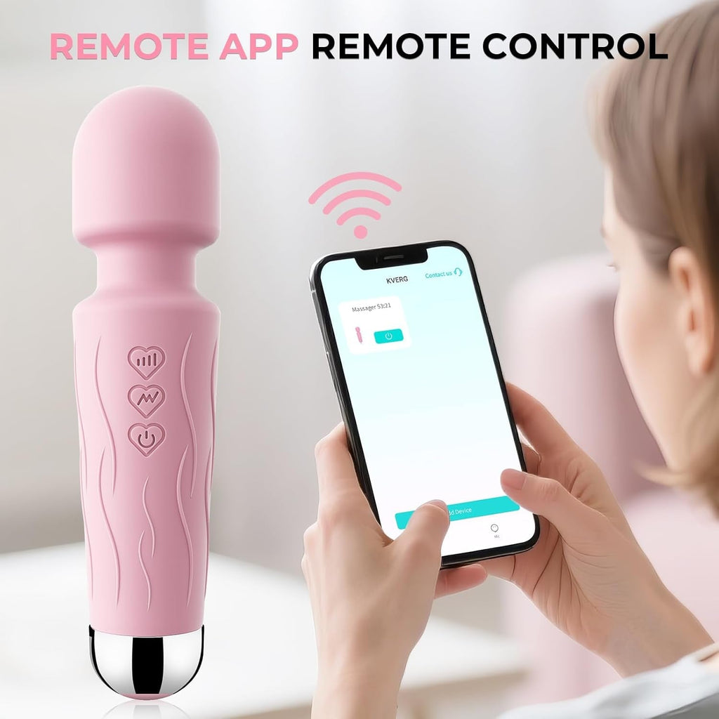 SatinBloom App Control Clitoral Wand Vibrator