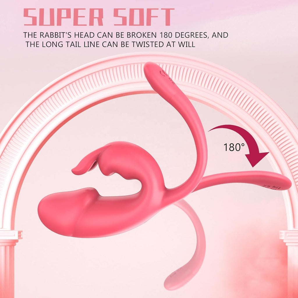 ScarletDuo Dual-Use Rabbit Vibrator, 20 Patterns