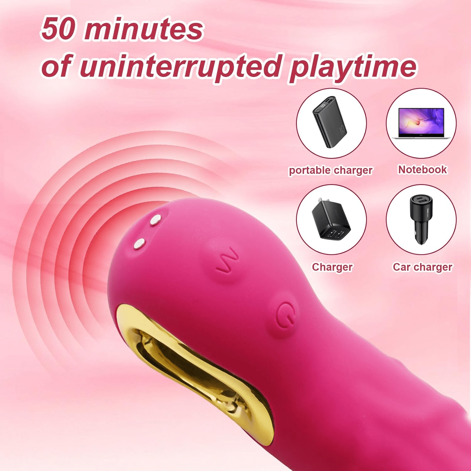 ScarletPulse 8.7-Inch G-Spot Dildo Vibrator