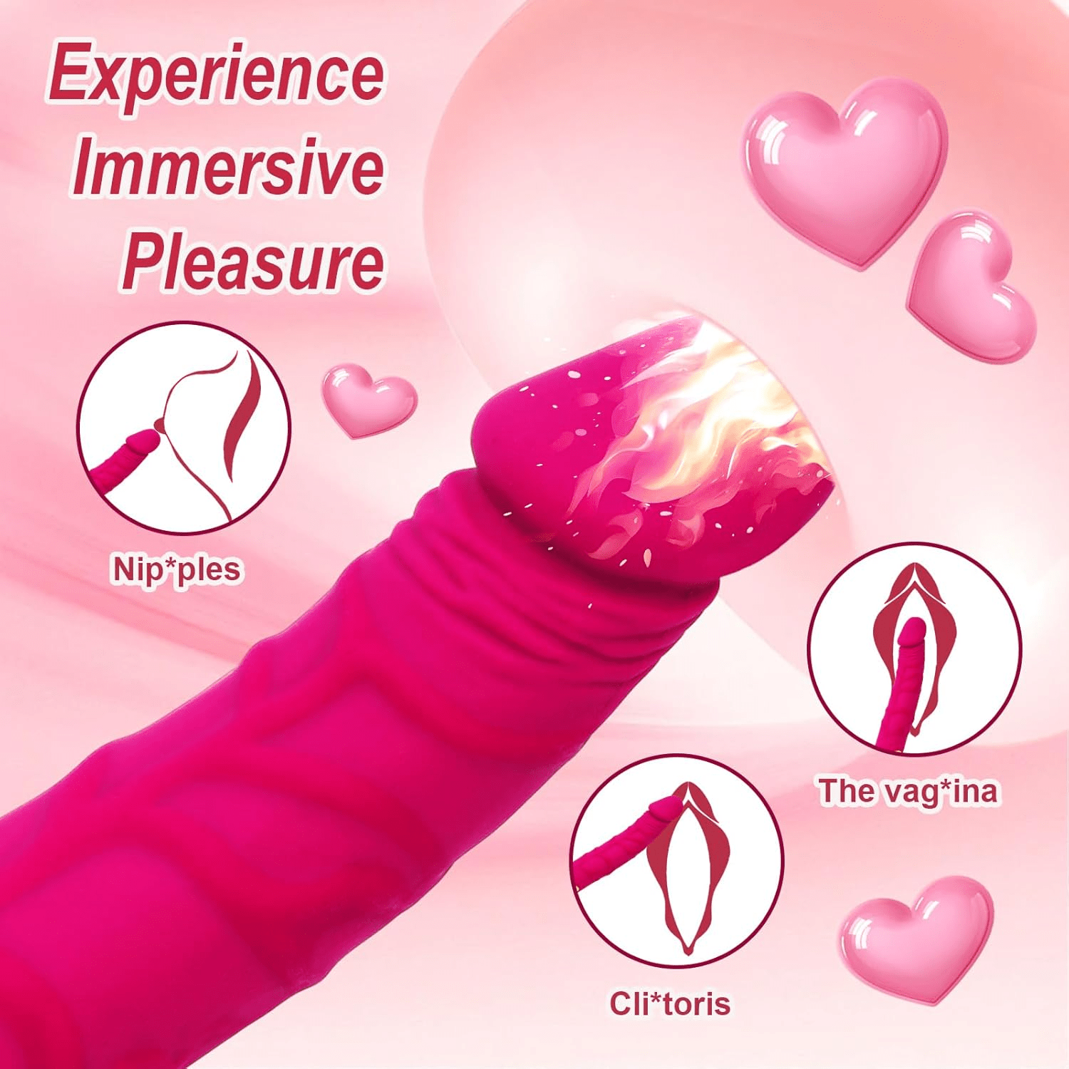 ScarletPulse 8.7-Inch G-Spot Dildo Vibrator