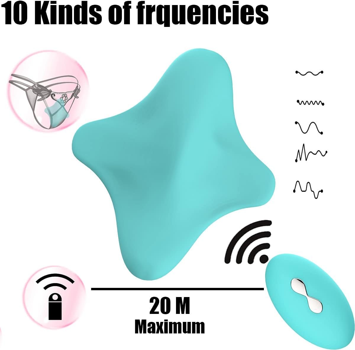 SecretWave 10 Mode Remote Control Panty Vibrator