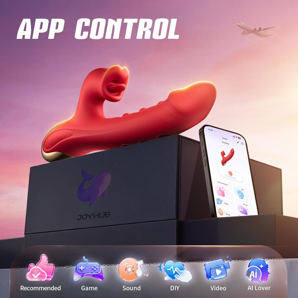 SensaFlap App Controlled Flapping & 10 Licking Rabbit Vibrator