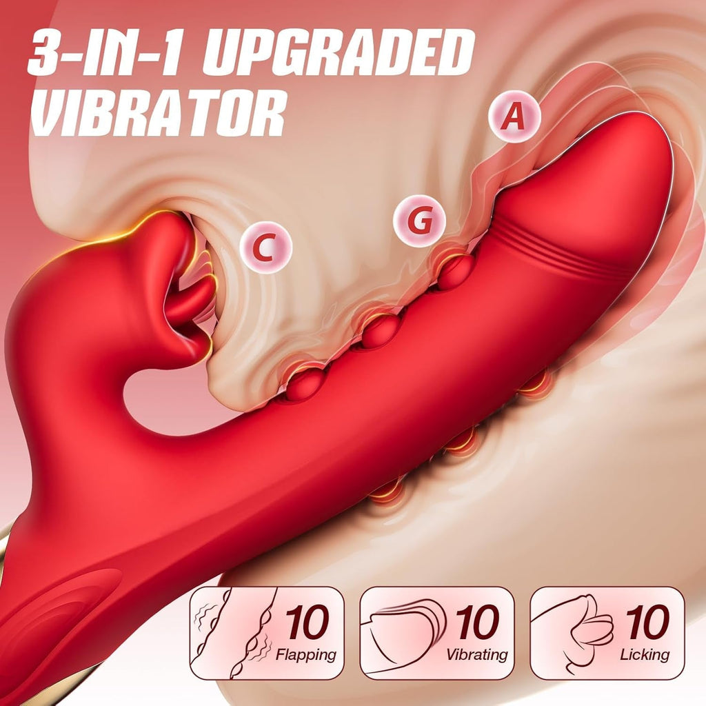 SensaFlap App Controlled Flapping & 10 Licking Rabbit Vibrator