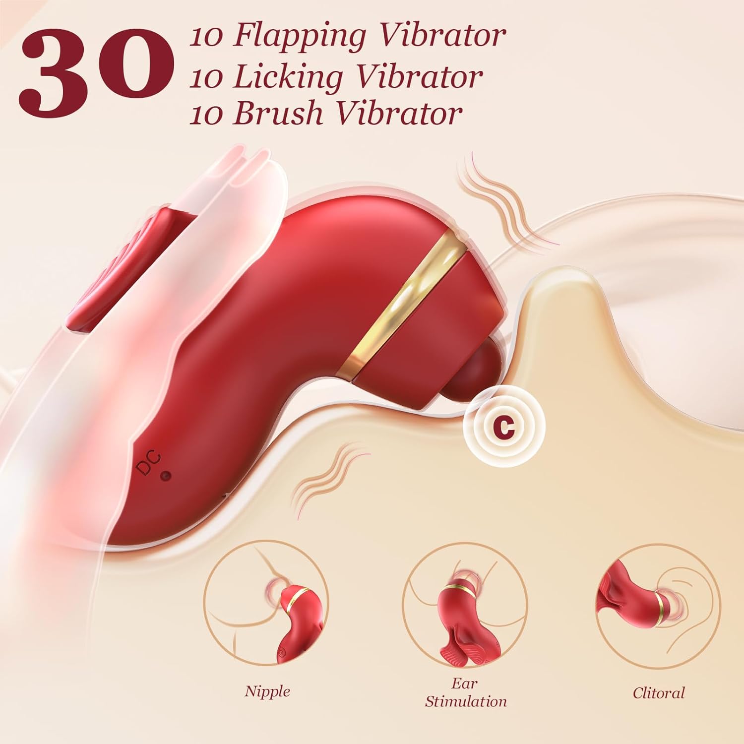 SensaFlick Tri-Sensation Finger Vibrator