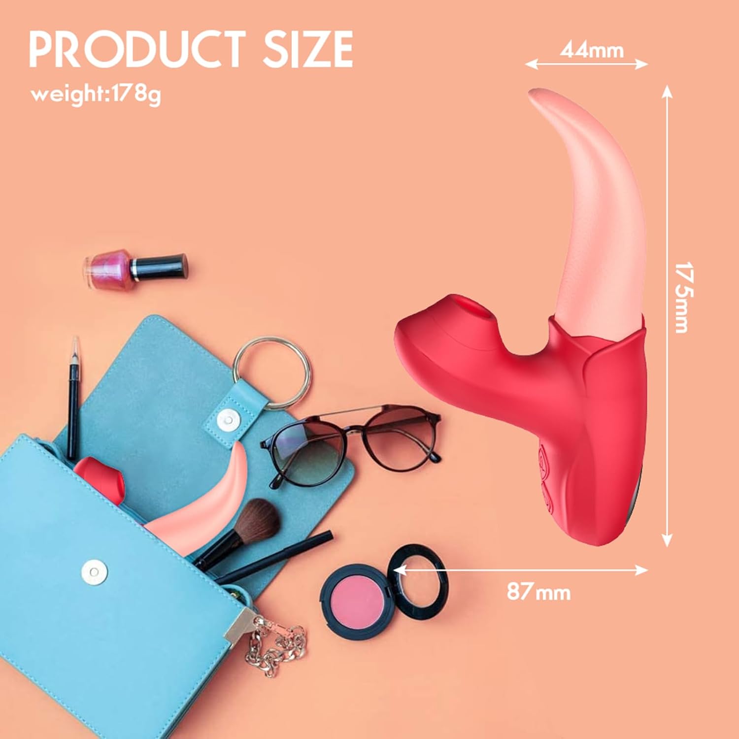 SensaTongue 10-Mode Licking & Suction Vibrator