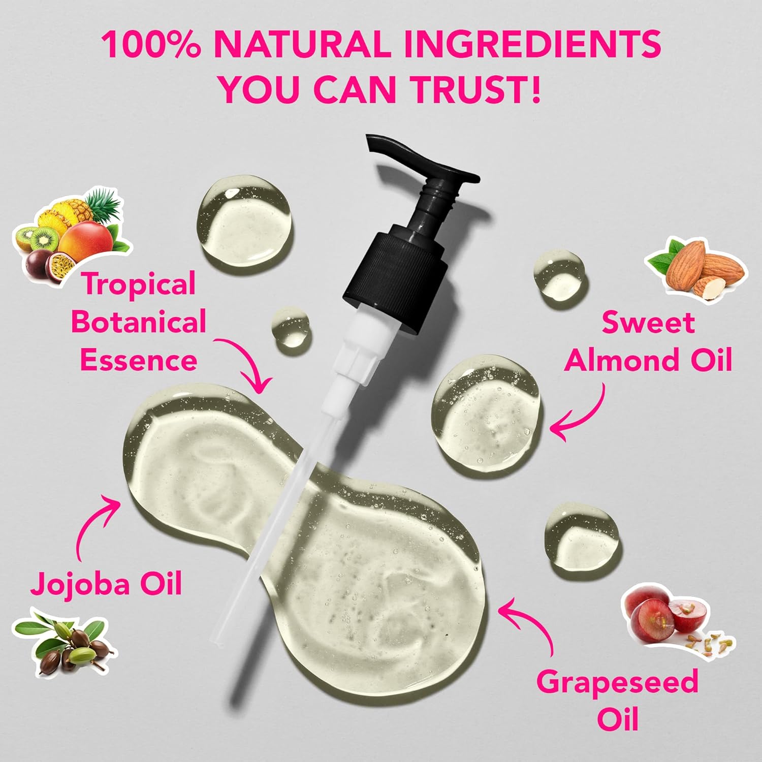 Sensual Massage Oil – Tropical Paradise Scent