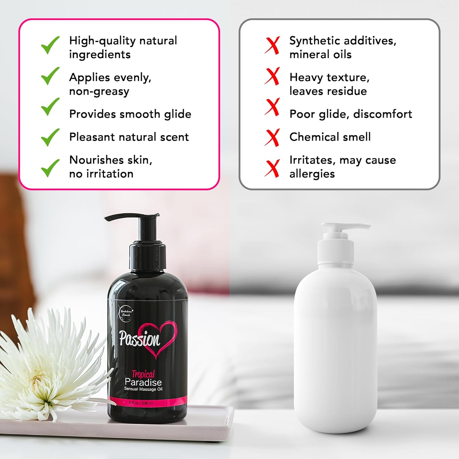 Sensual Massage Oil – Tropical Paradise Scent