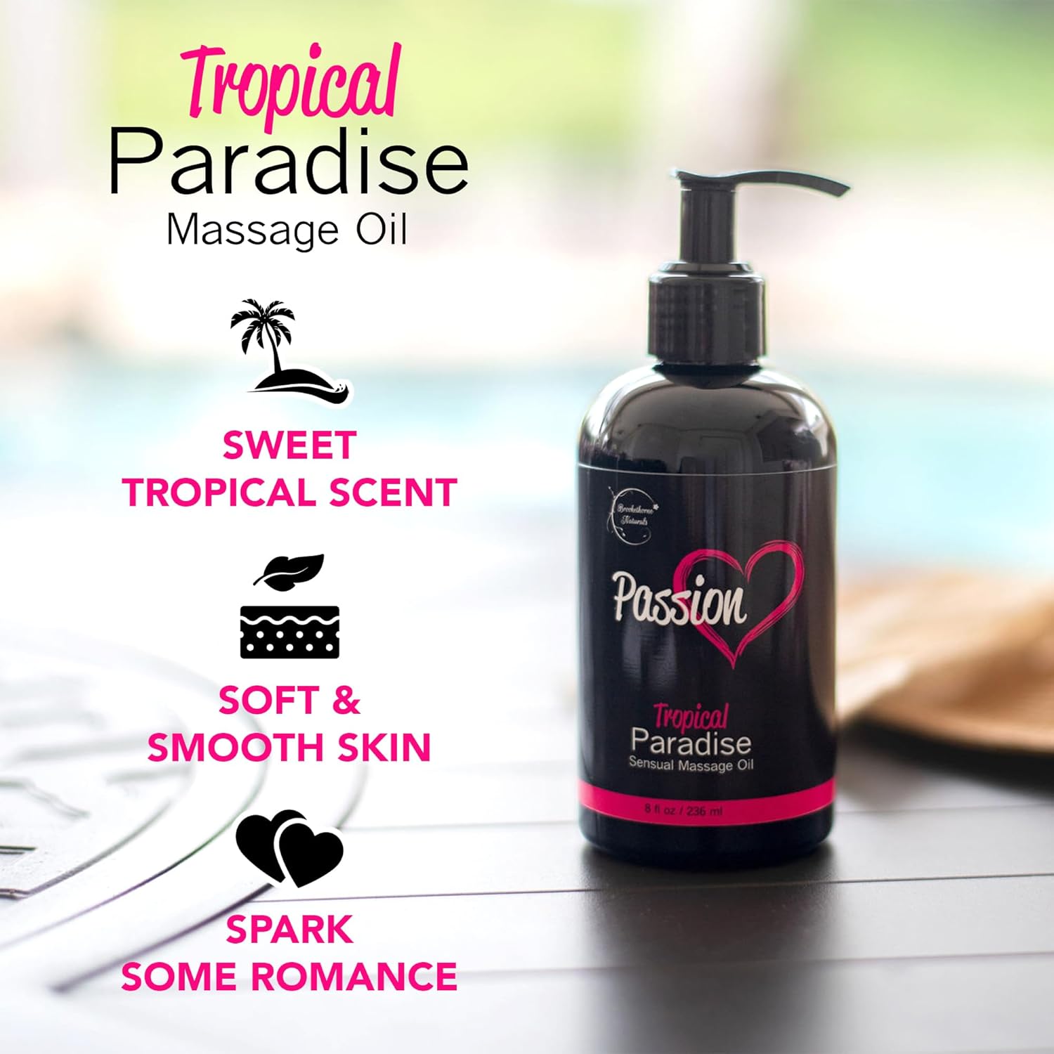 Sensual Massage Oil – Tropical Paradise Scent