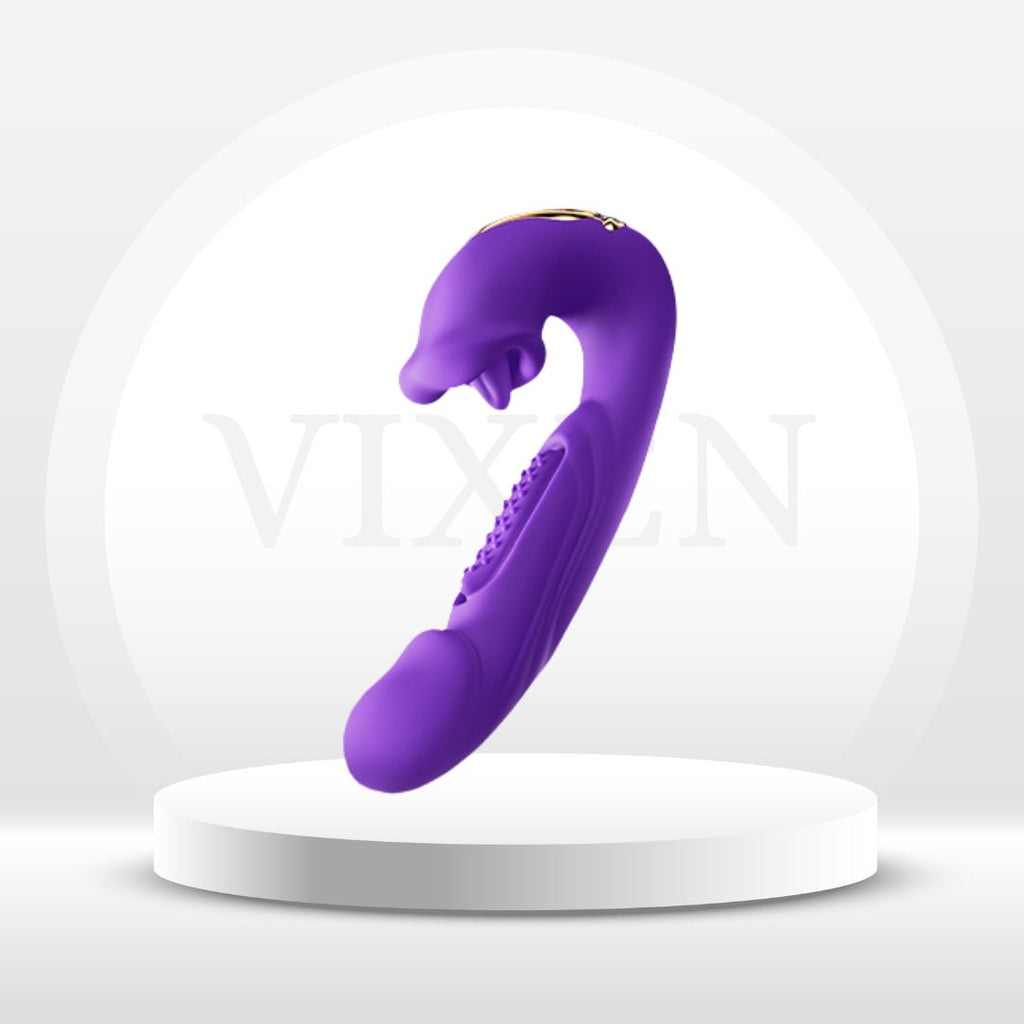 SensuBloom 4-in-1 Vibe – Taps, Sucks, Licks, Vibes