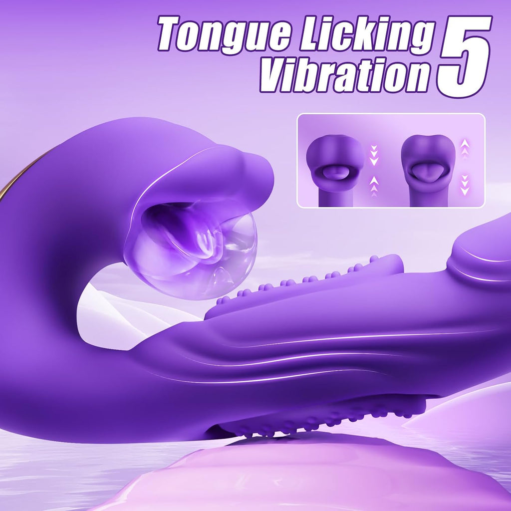 SensuBloom 4-in-1 Vibe – Taps, Sucks, Licks, Vibes