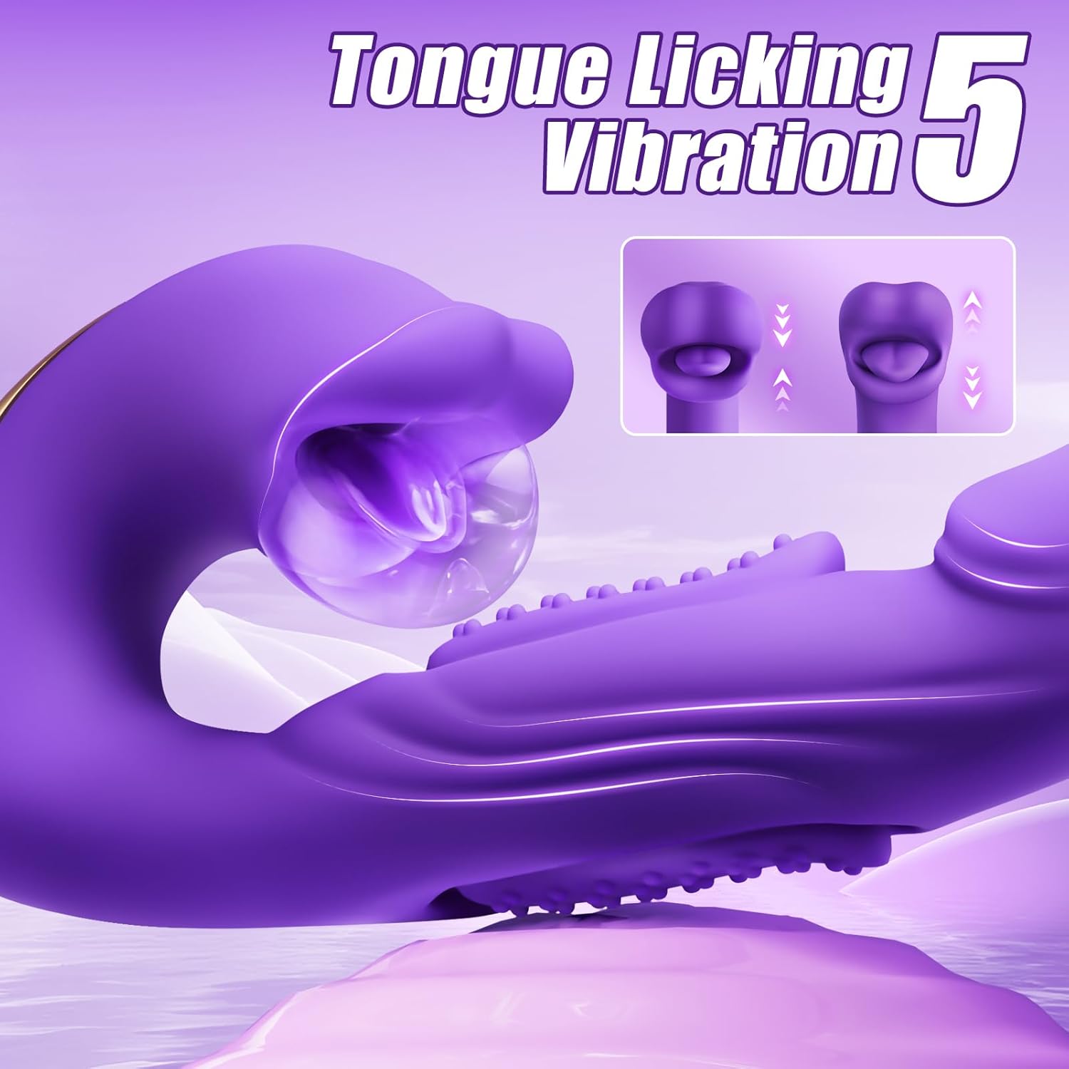 SensuBloom 4-in-1 Vibe – Taps, Sucks, Licks, Vibes
