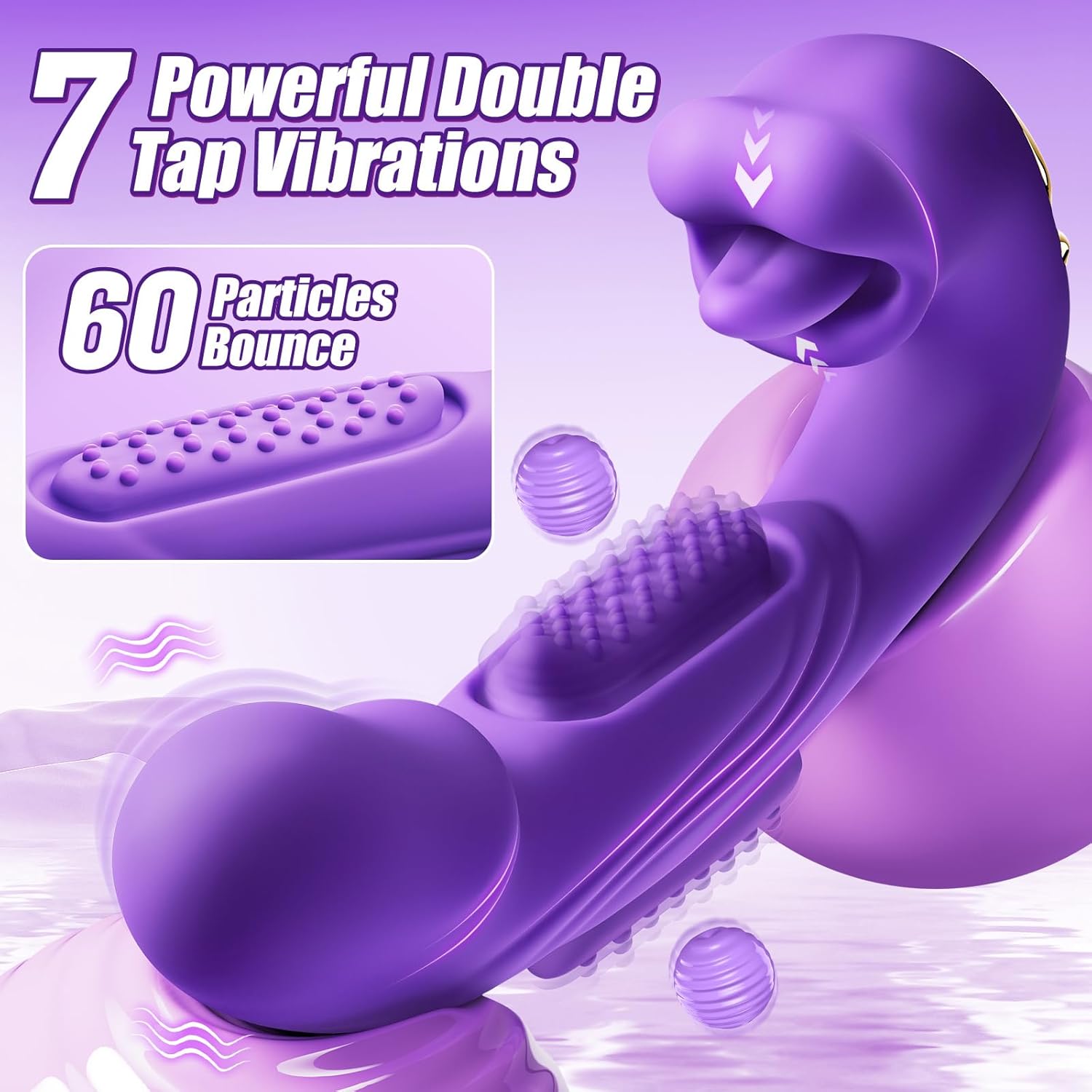 SensuBloom 4-in-1 Vibe – Taps, Sucks, Licks, Vibes
