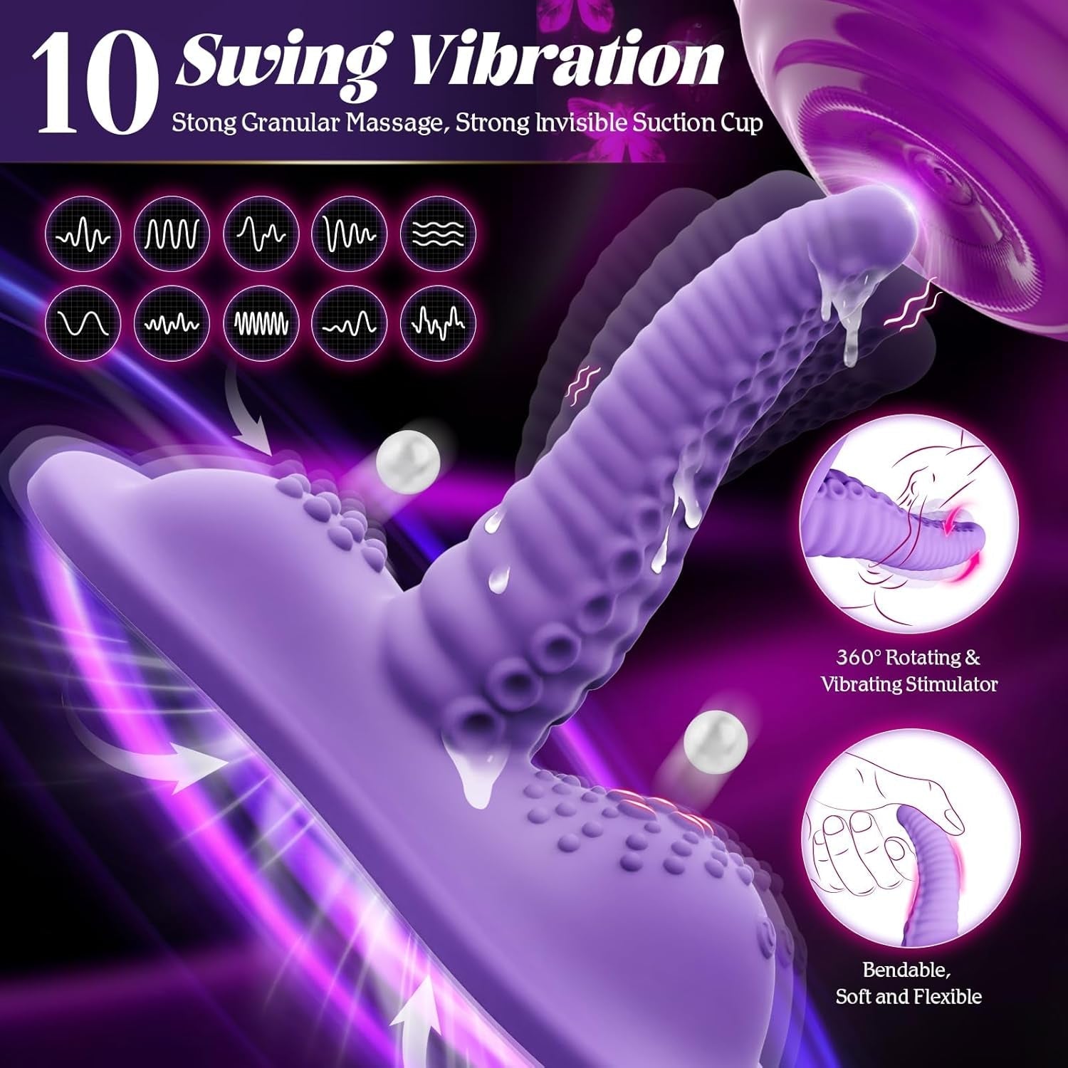 RodeoGrip Swing Saddle Ride-On Dildo