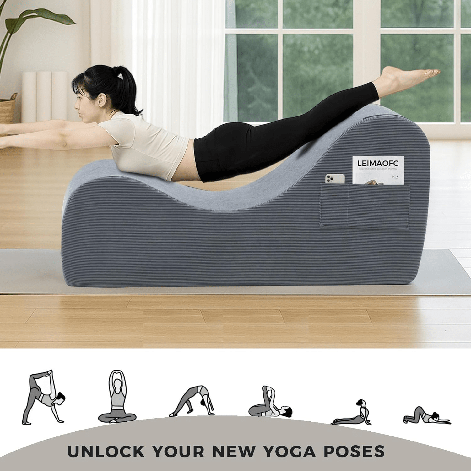 ShadowCurve Dark Gray Sex Chaise Lounge Chair