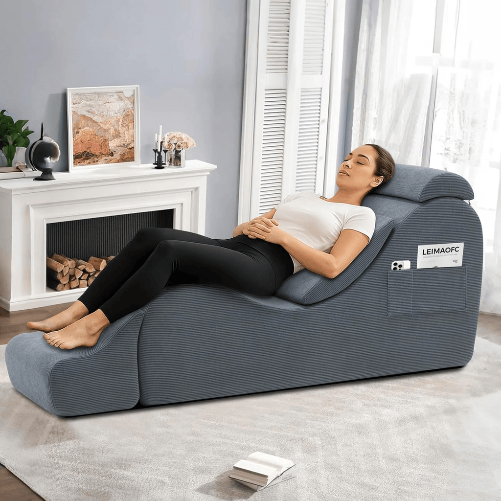 ShadowCurve Dark Gray Sex Chaise Lounge Chair