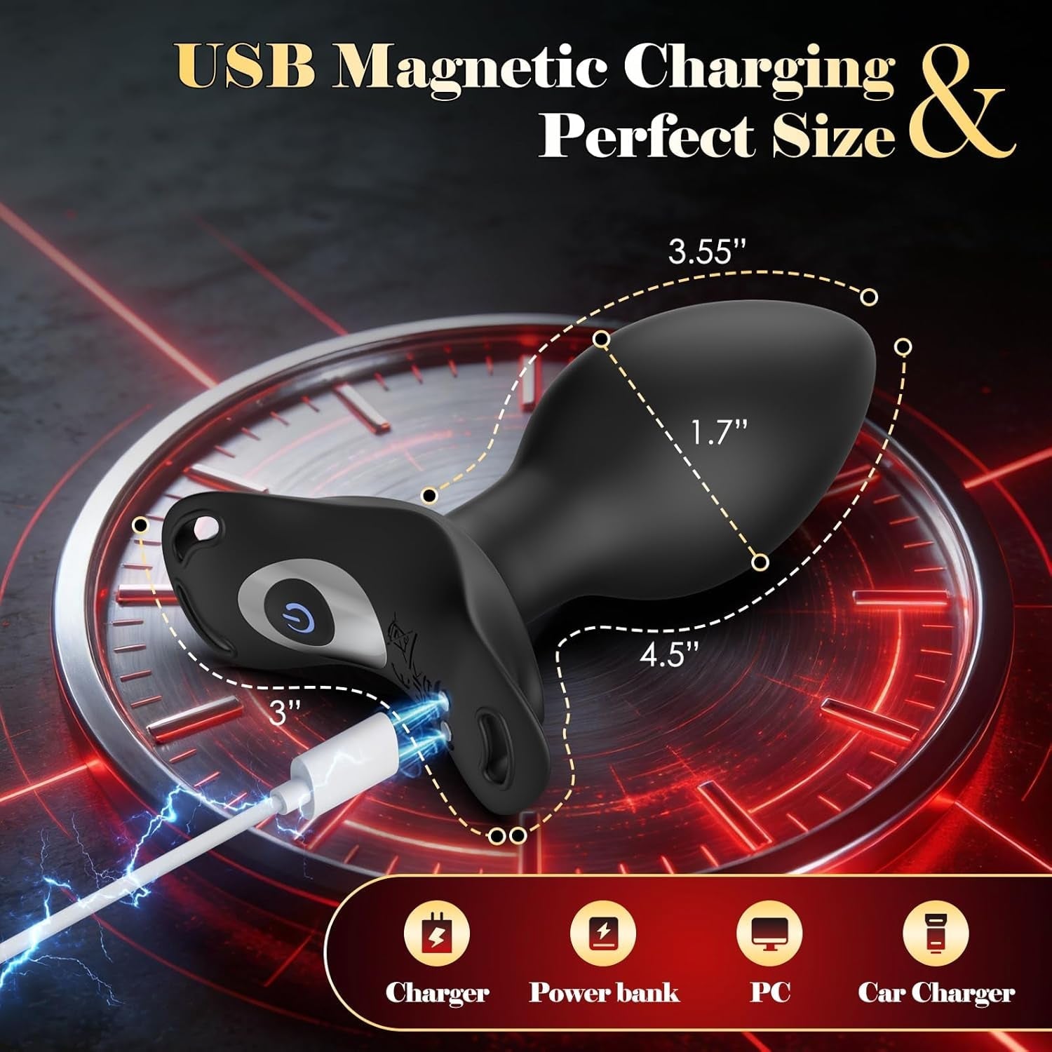 ShadowLock Wearable Prostate Plug with Remote Control