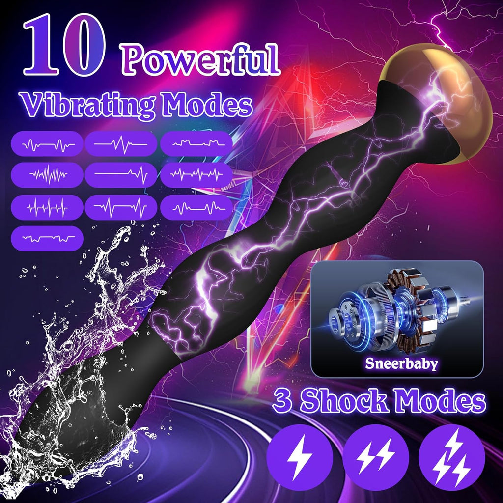 ShockSpire Beaded Vibrator – Electro & Vibe Control