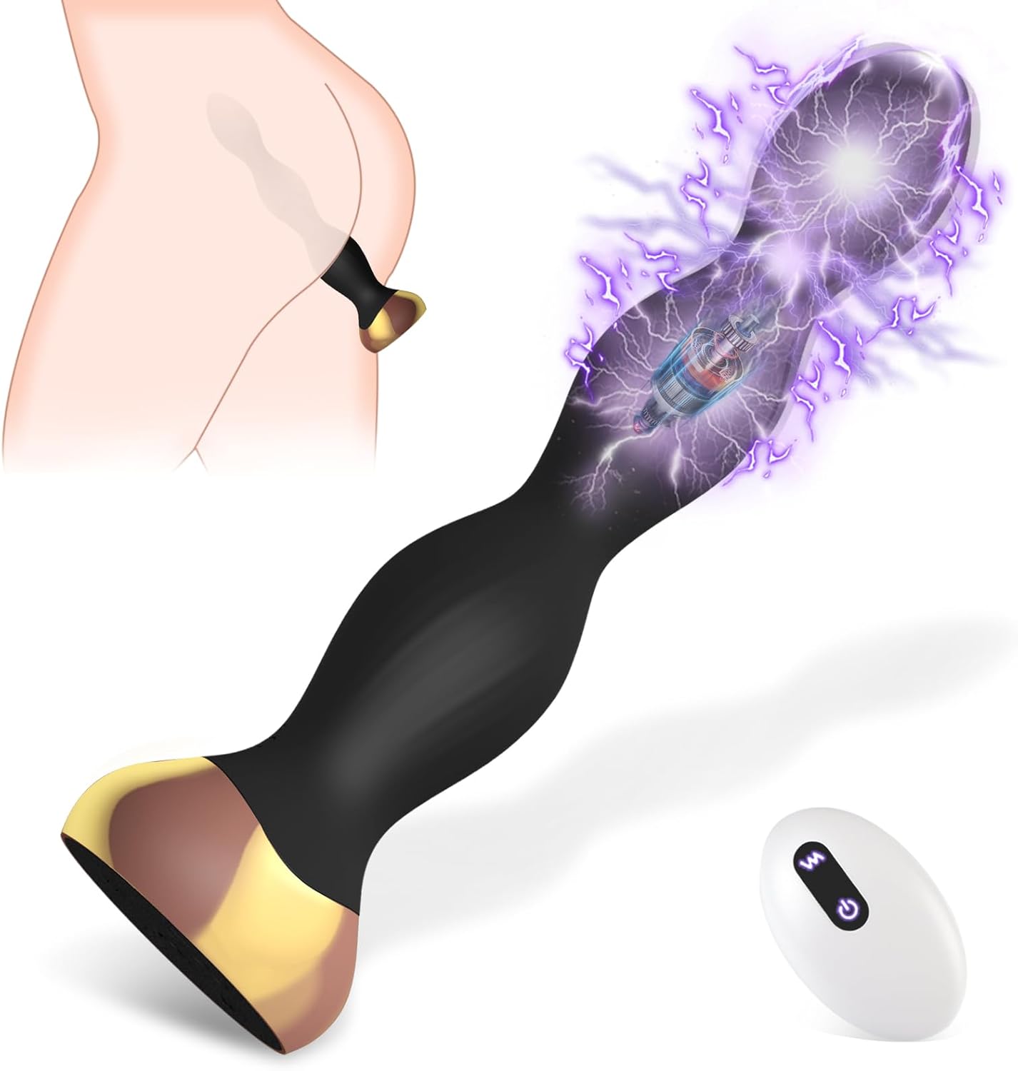 ShockSpire Beaded Vibrator – Electro & Vibe Control