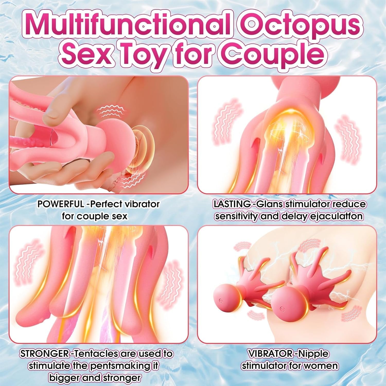 Shocktopus Electric Nipple Vibrator