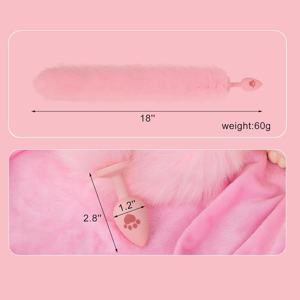 SilkenTail Fox Tail Silicone Butt Plug