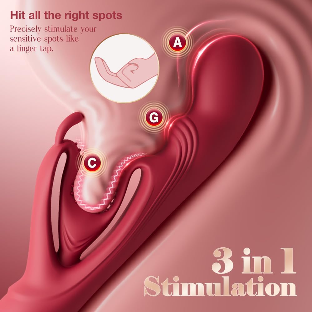 SilkenVice 4-in-1 Rabbit Vibrator | G-Spot & Clit Stimulation