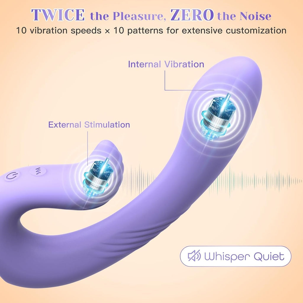 SilkNest Dual-Motor Remote Control Rabbit Vibrator