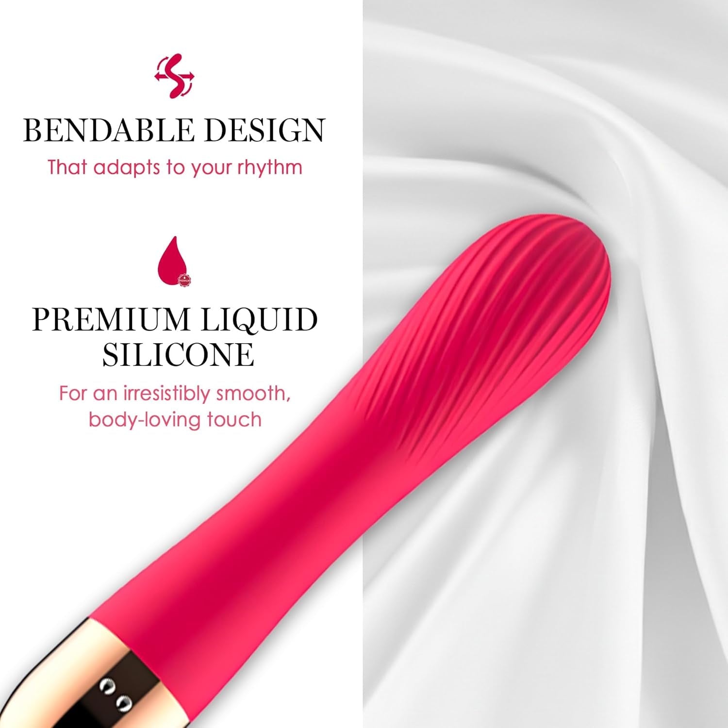 SilkRipple Textured Wand Vibrator